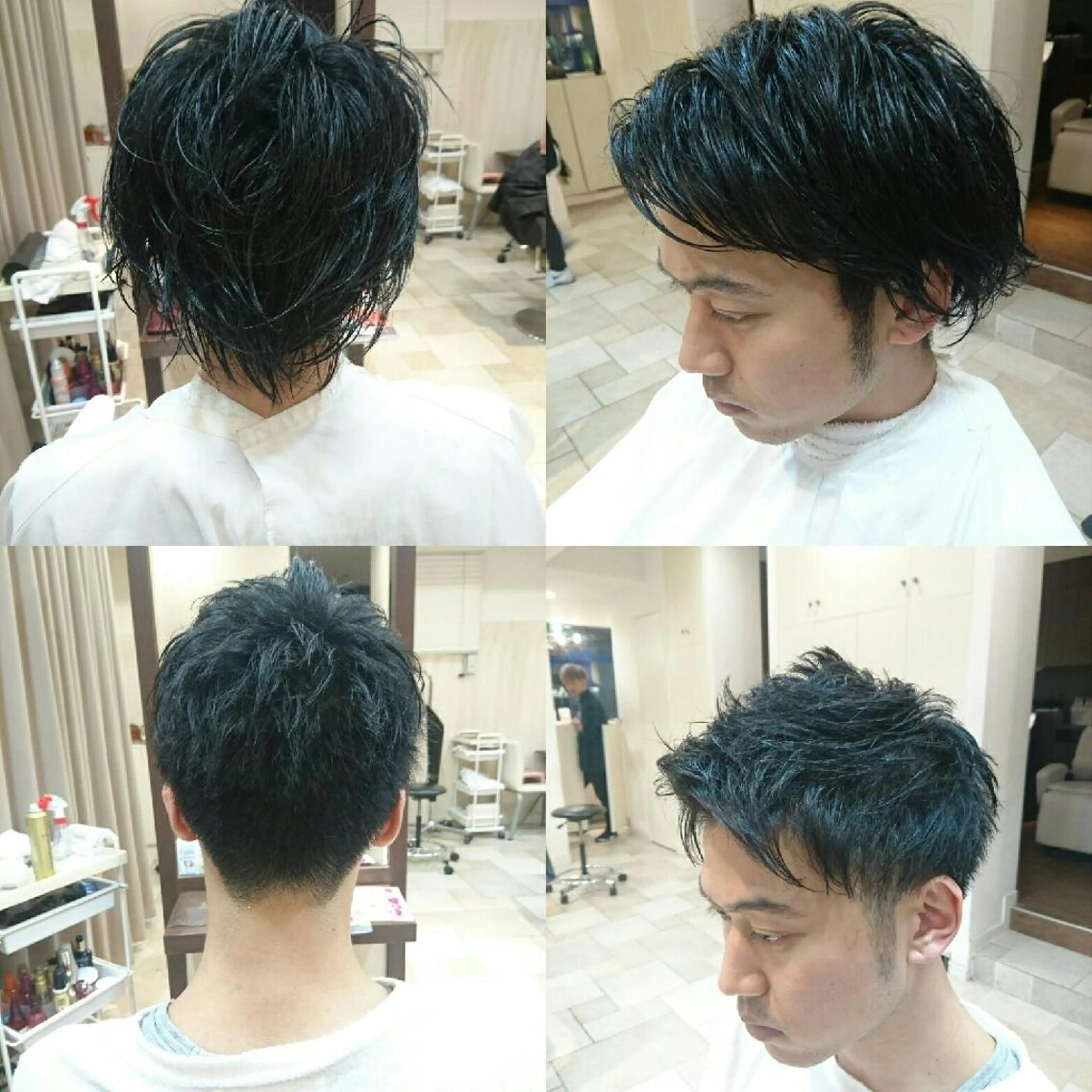 ショート メンズ タッセルボブ× 美髪・髪質改善のヘアスタイル