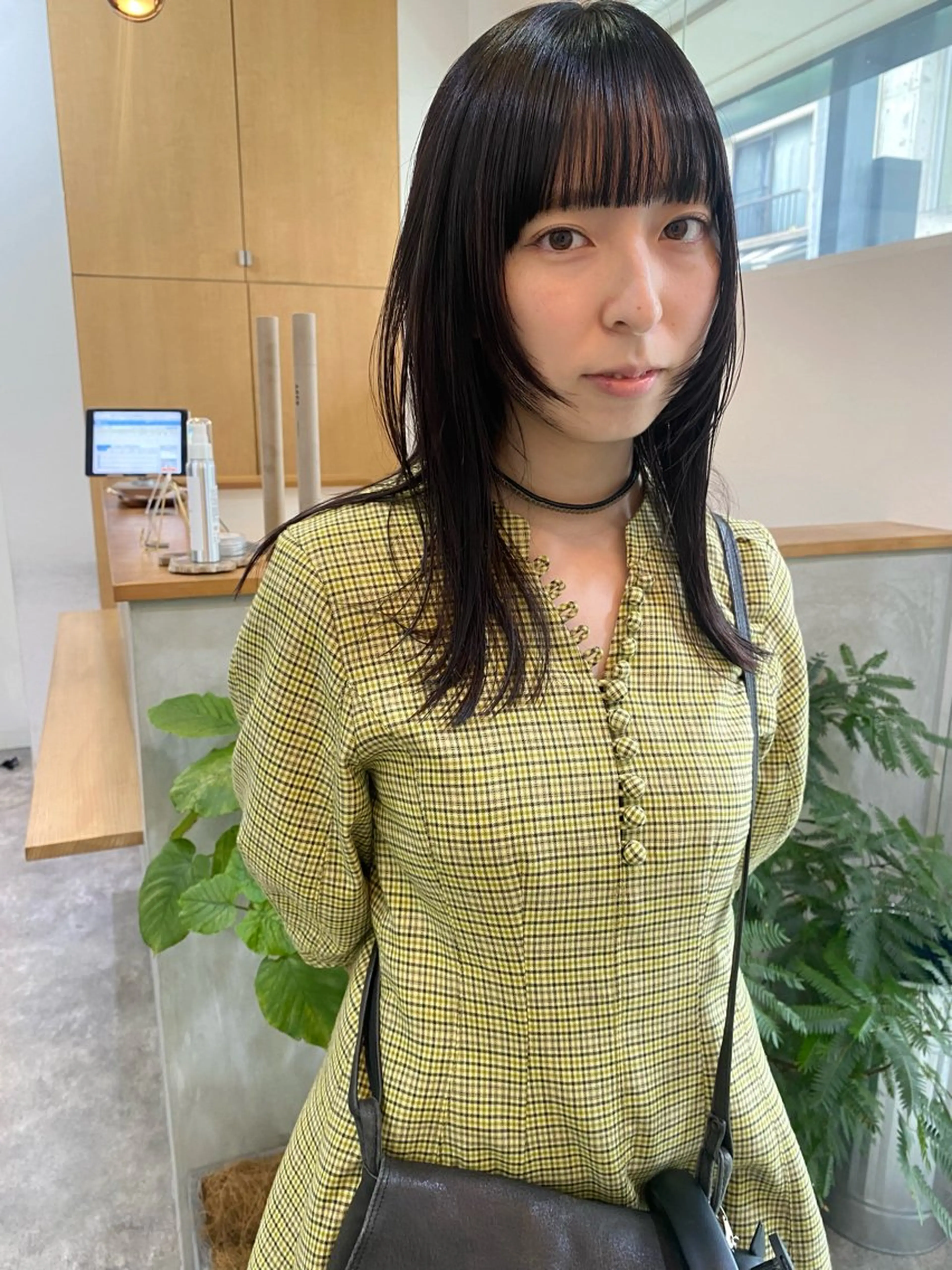 ミディアム カラー レイヤーカット 森貴裕/ベージュ/ パーマ/オリーブのヘアスタイル