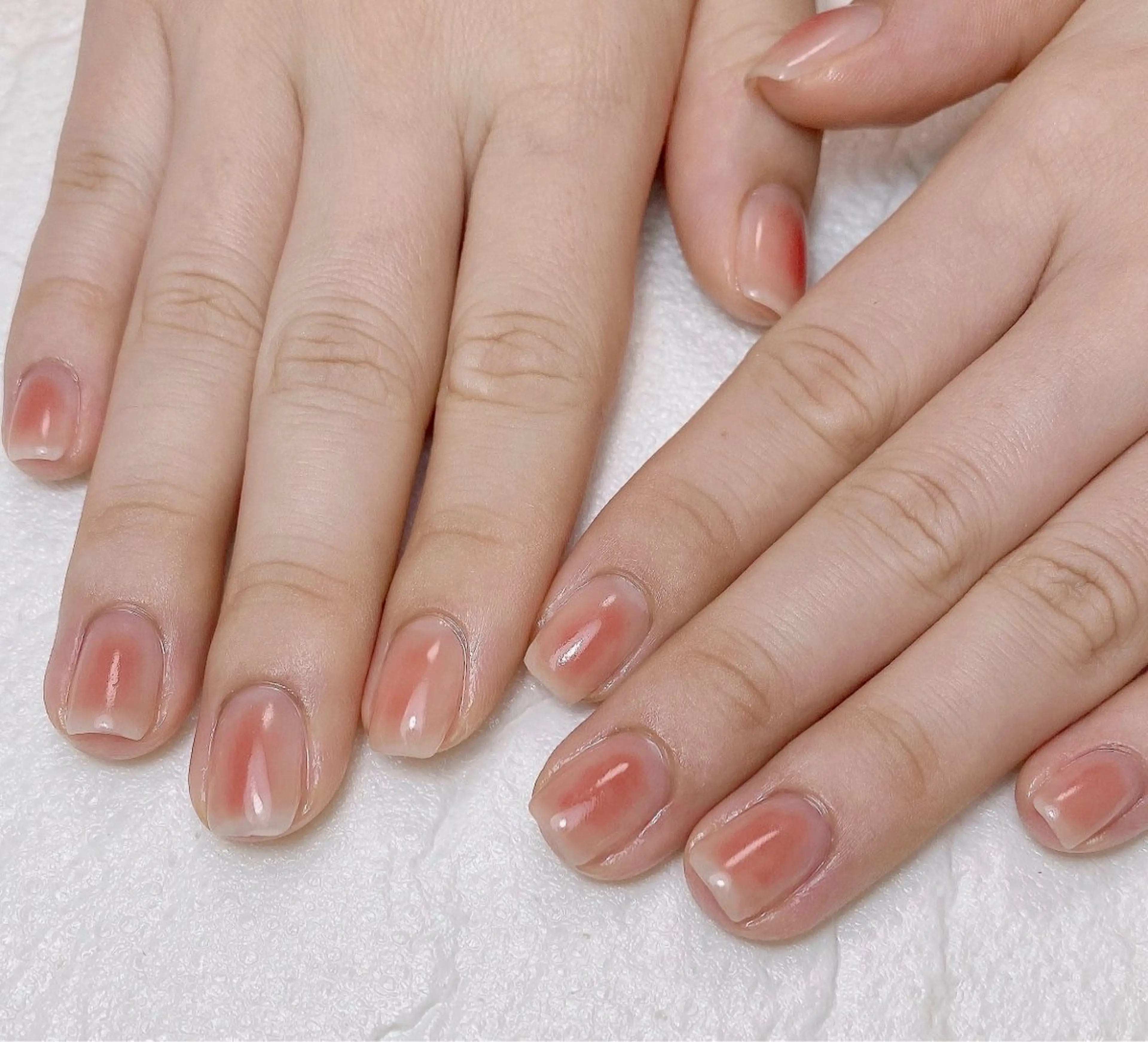 ネイル チークネイル Nail Salon K 🧸美爪育成のネイルデザイン
