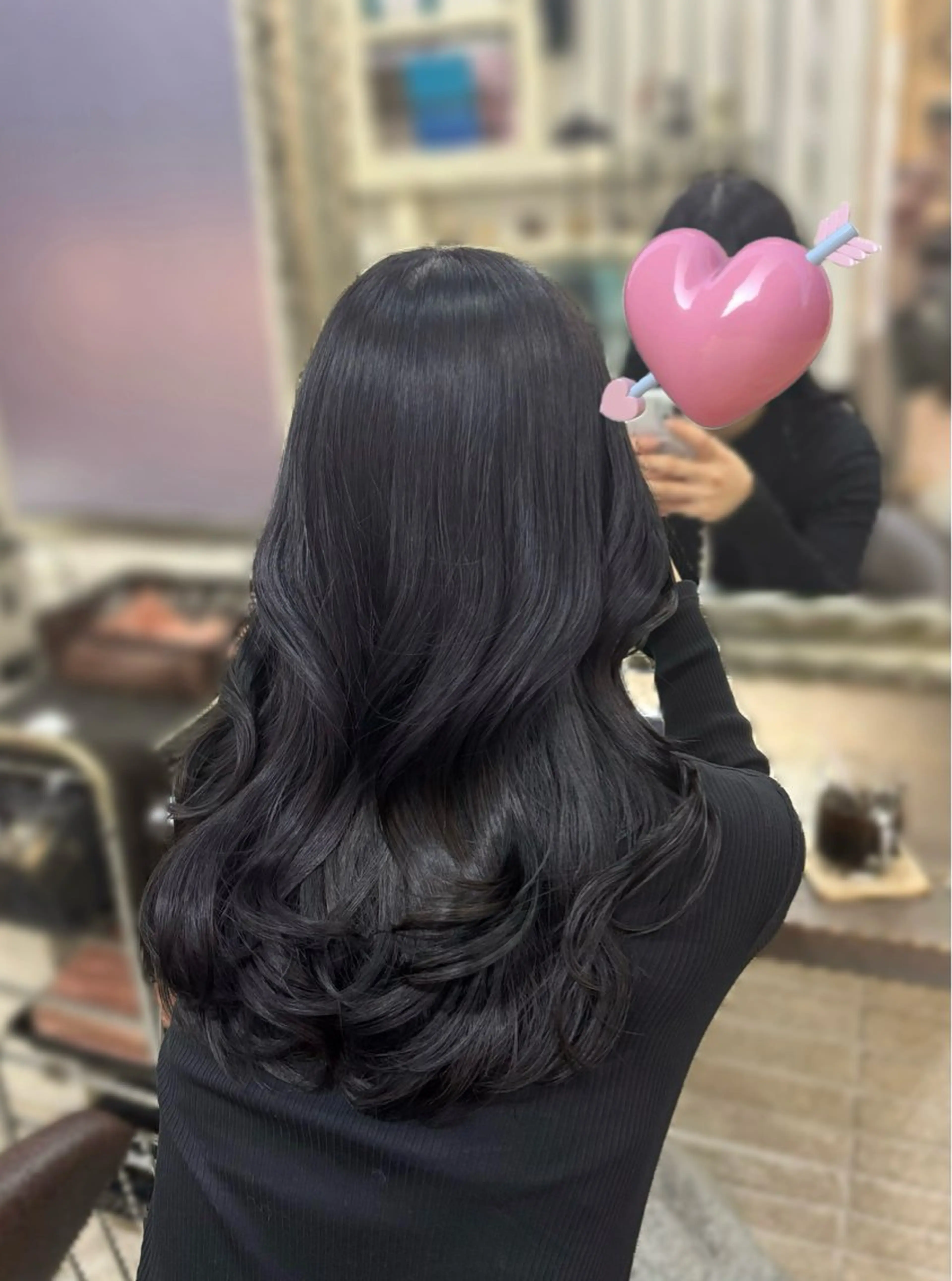 セミロング カラー ヘアカラー トリートメント レイヤー/顔周り/ 韓国ヘア🤍フウカのヘアスタイル