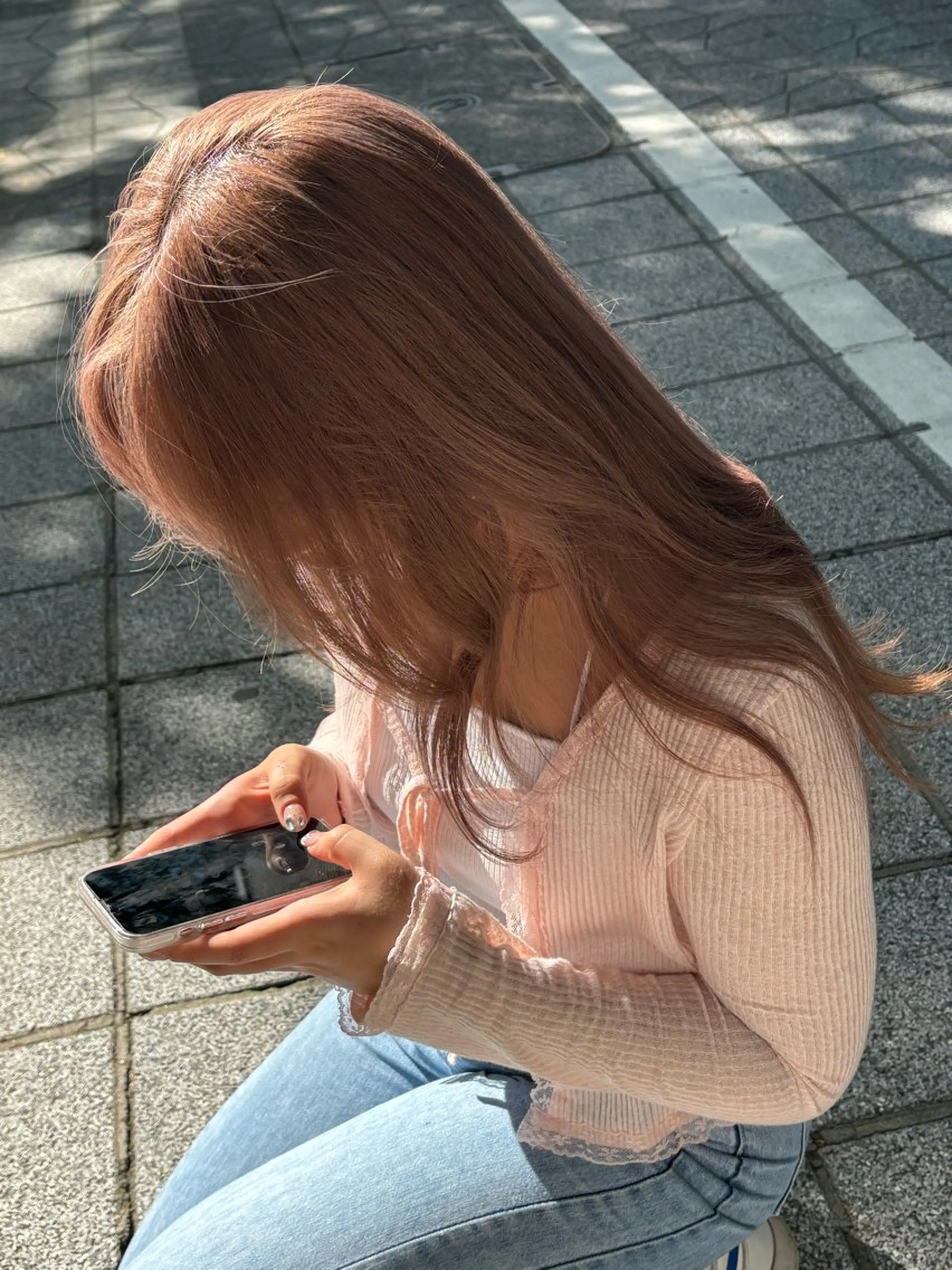 相談メニュー💓ケアブリーチ➕カラー➕トリートメント💓U24🎀 12/19​〜​30まで➕550の写真