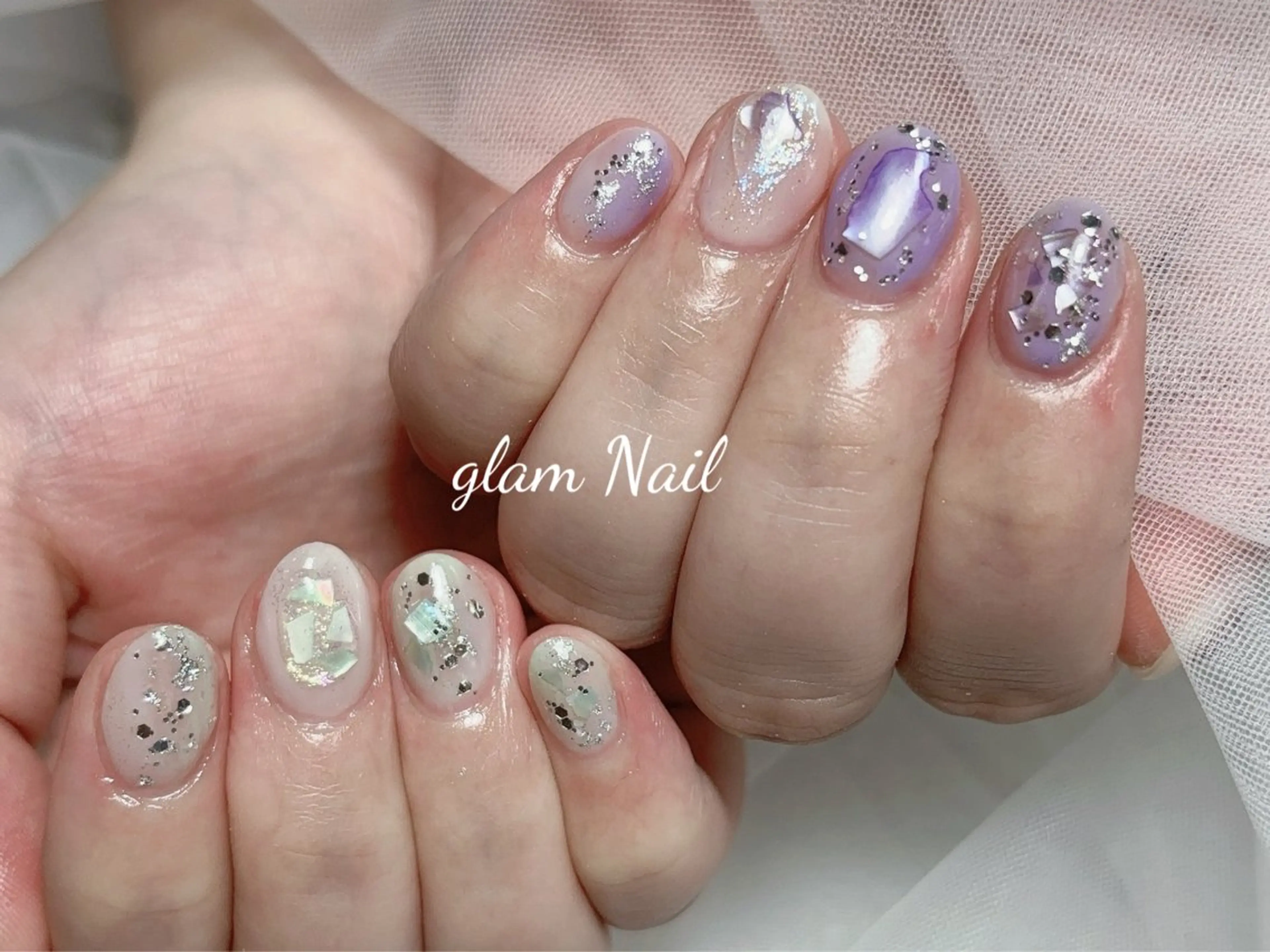 ネイル エツメ💅 長さだし🎀デザインのネイルデザイン
