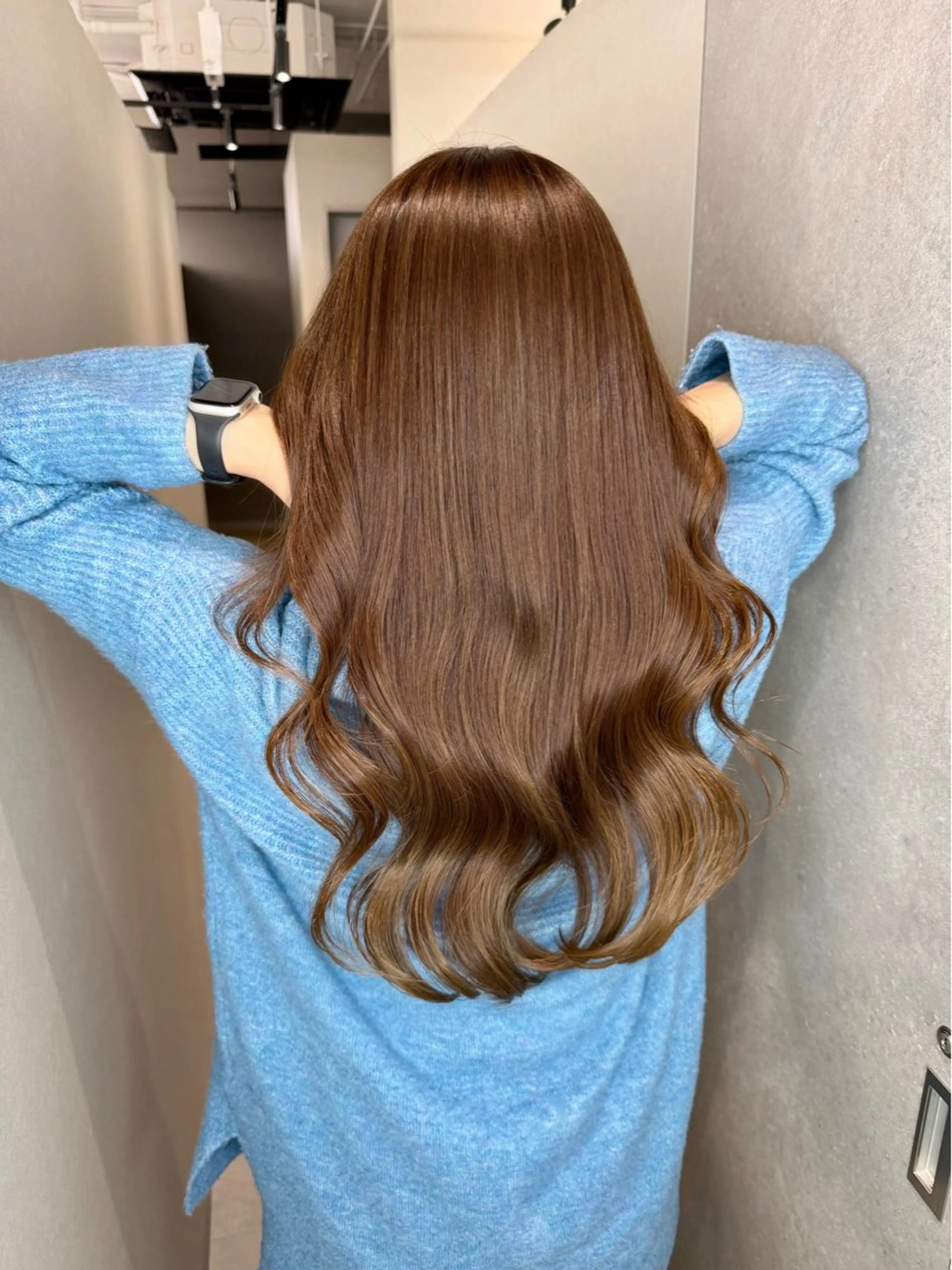 セミロング カラー 透明感カラー 髪質改善 ヘアカラー トリートメント 今井 勝也のヘアスタイル