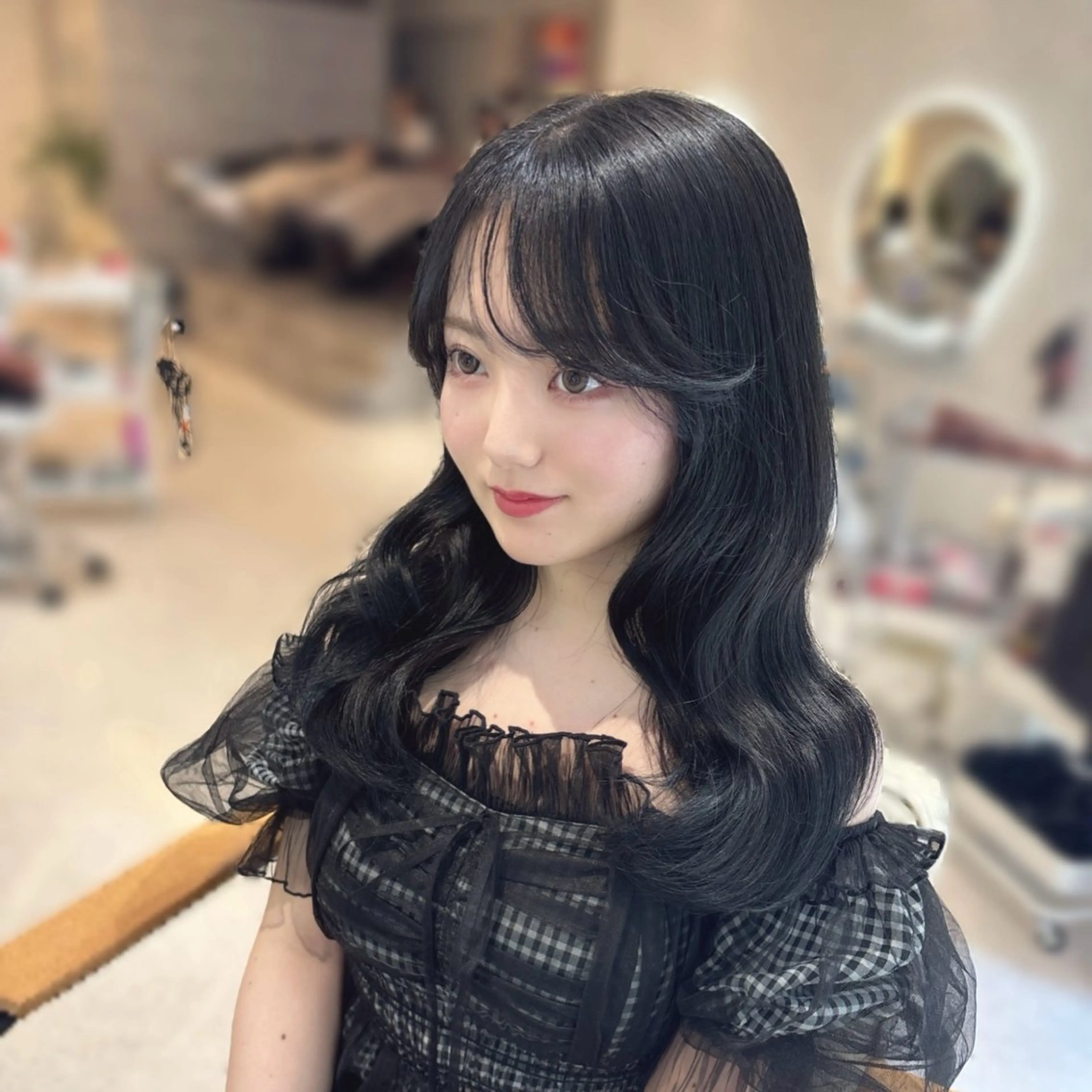 セミロング 韓国風×髪質改善 ゆりのヘアスタイル