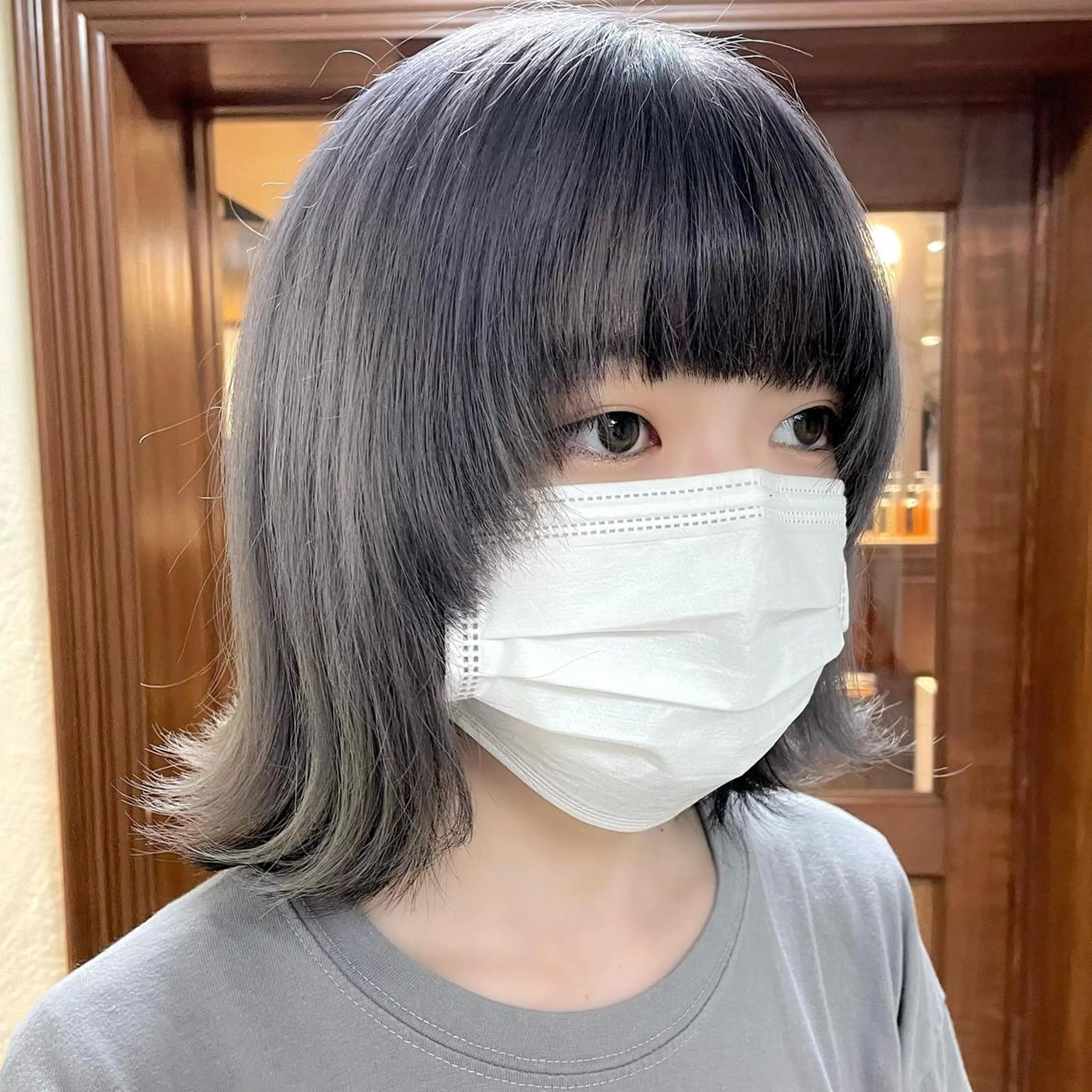 ミディアム カラー ヘアアレンジ maoブリーチ無し 似合わせカラーのヘアスタイル