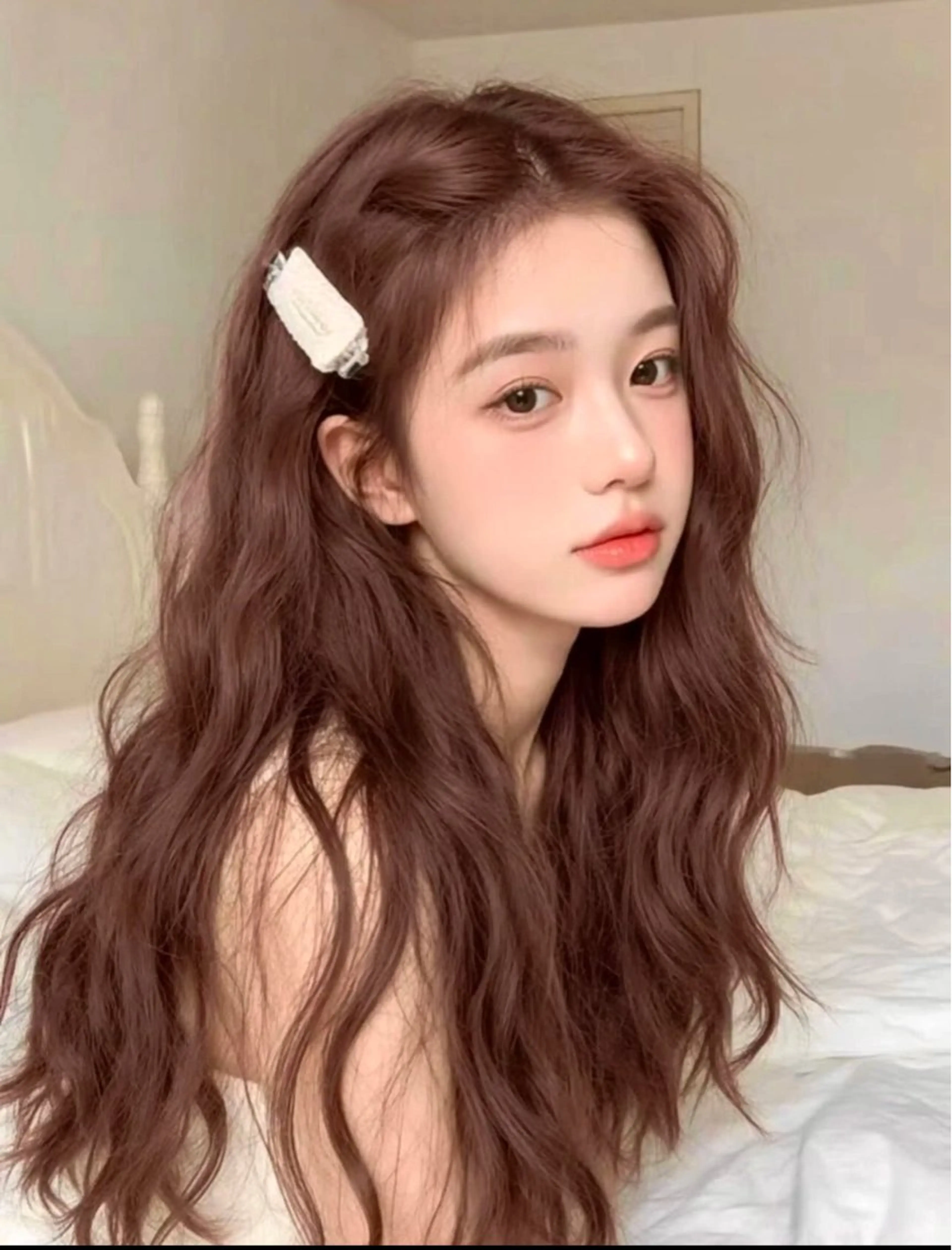 カラー ブリーチ ブラウンカラー ブリーチなしカラー ヘアカラー トリートメント ヘアセット ARMONY表参道店所属・韓国風レイヤーカラー ライムのヘアスタイル