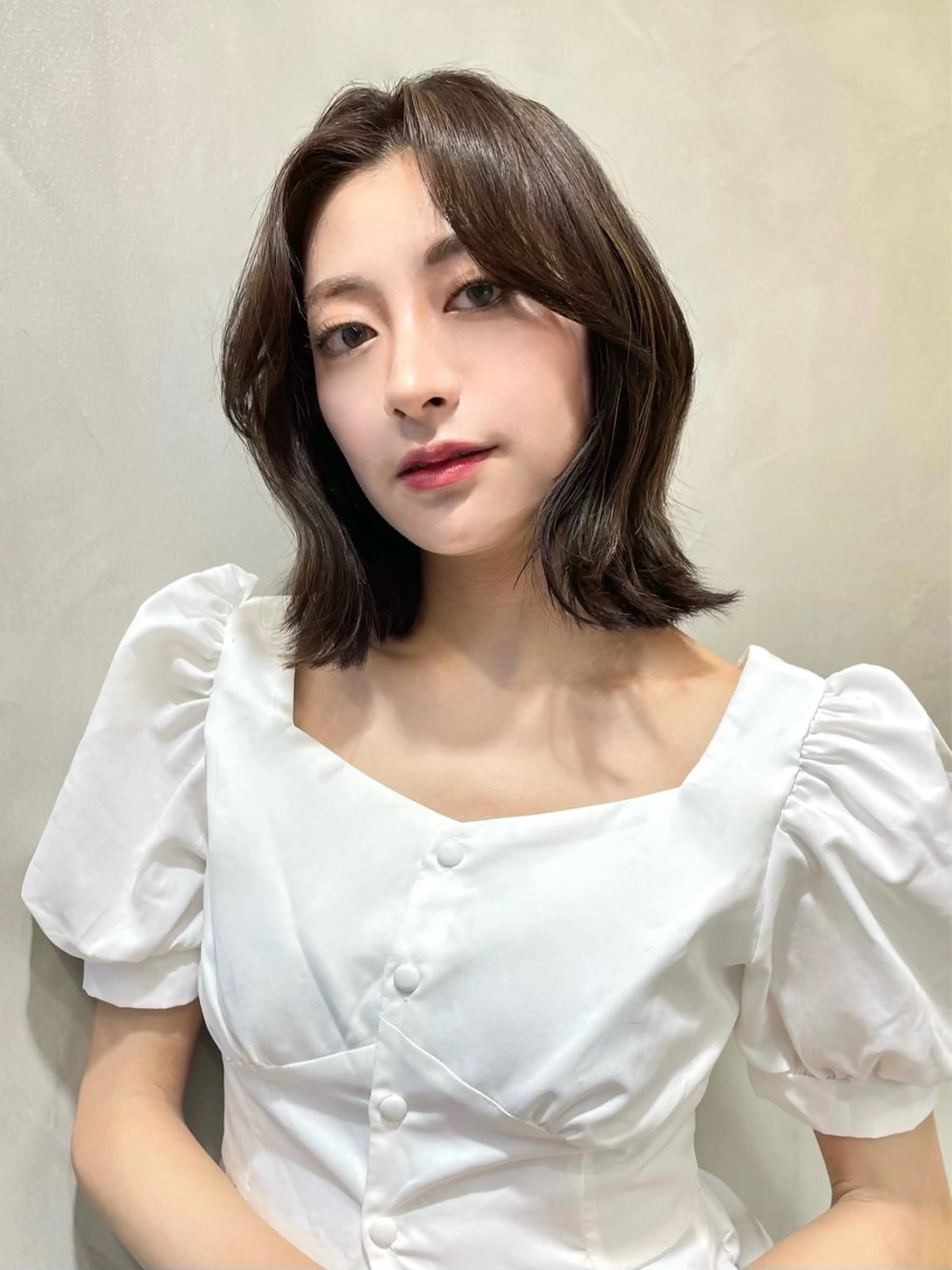 ミディアム 大宮🤍縮毛矯正 レイヤー🪽なるのヘアスタイル