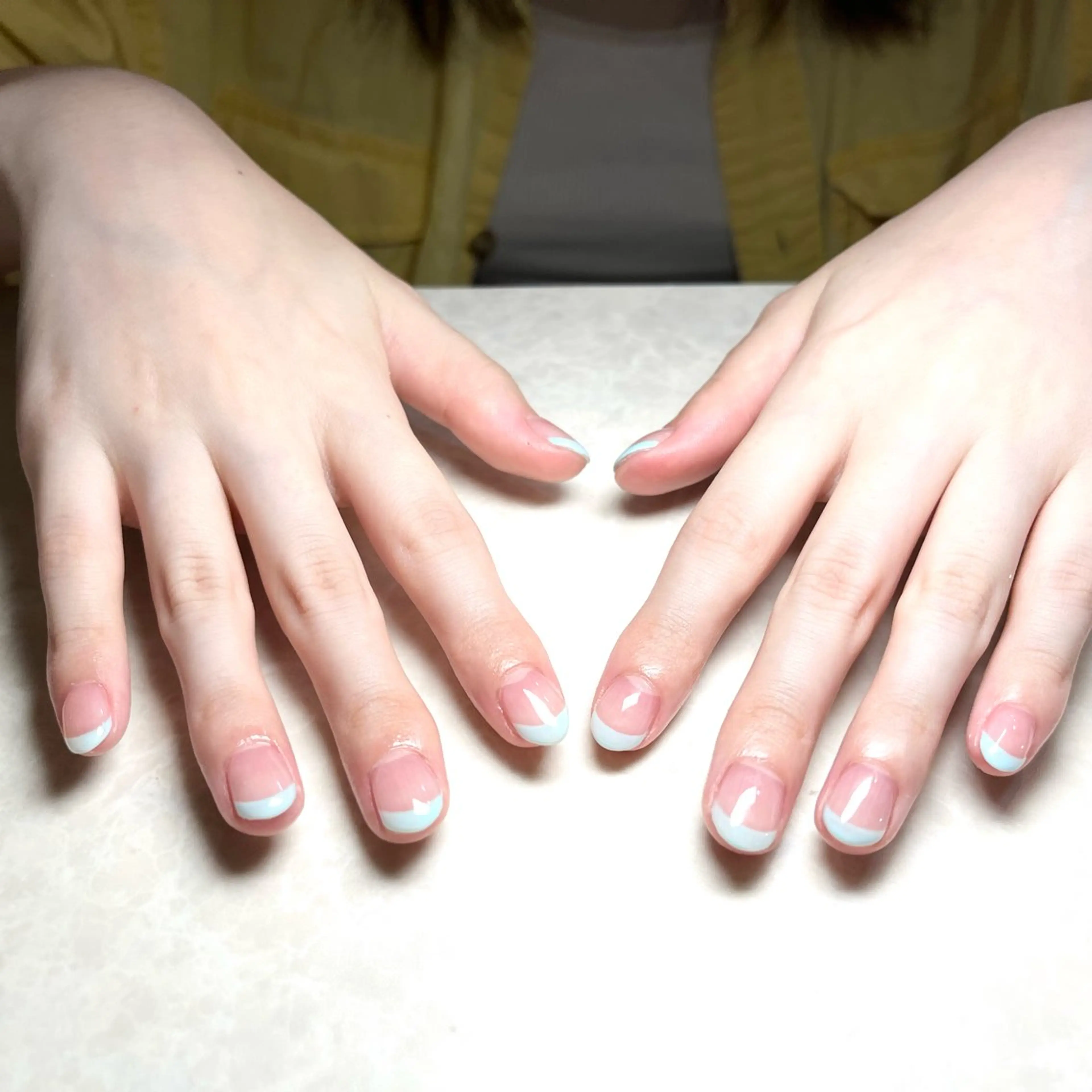 ネイル フレンチネイル 🌻Sunrich Fuka🌻のネイルデザイン