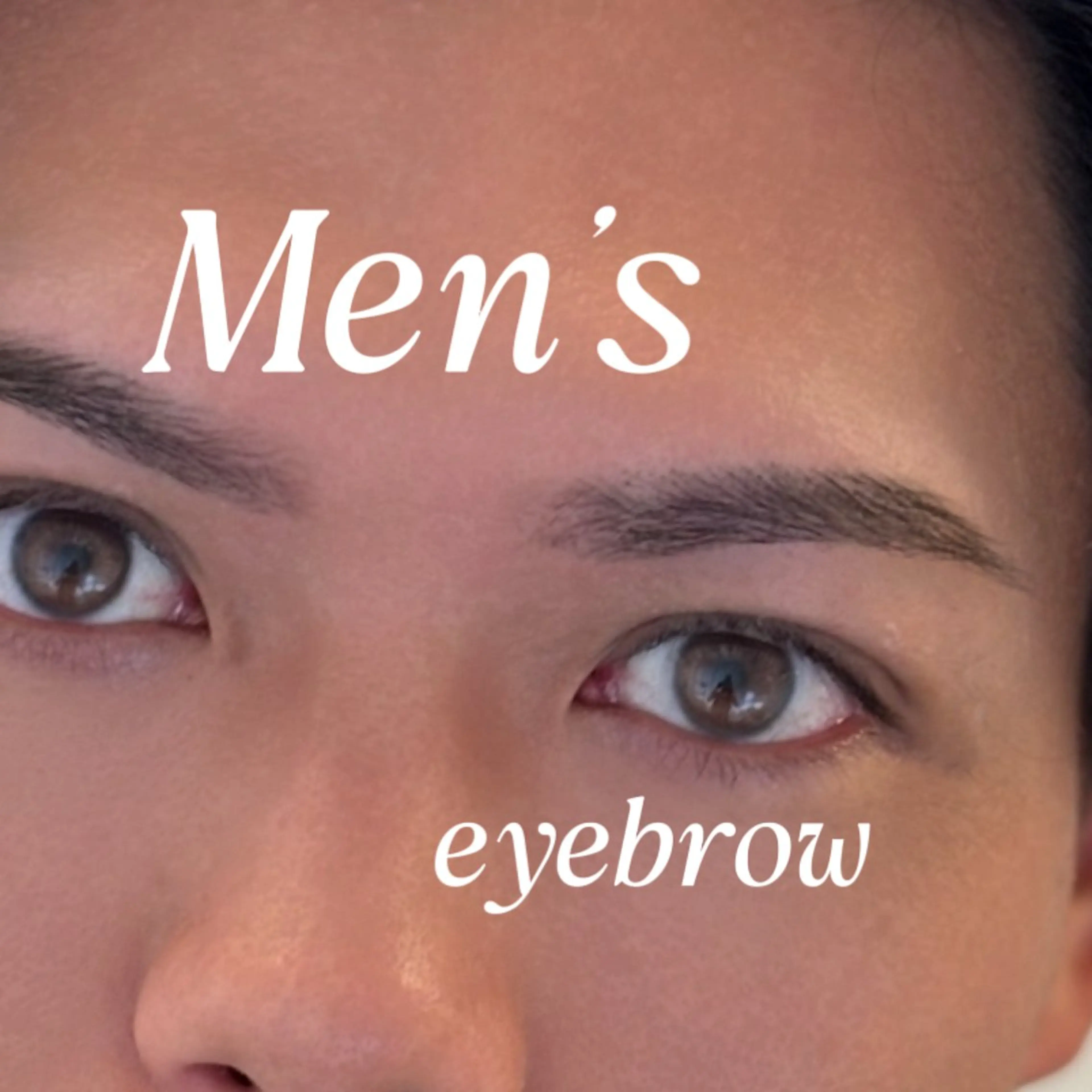 "メンズアイブロウ"(眉毛WAX) ＋ 間引き(毛量調整)＋保湿ケアの写真