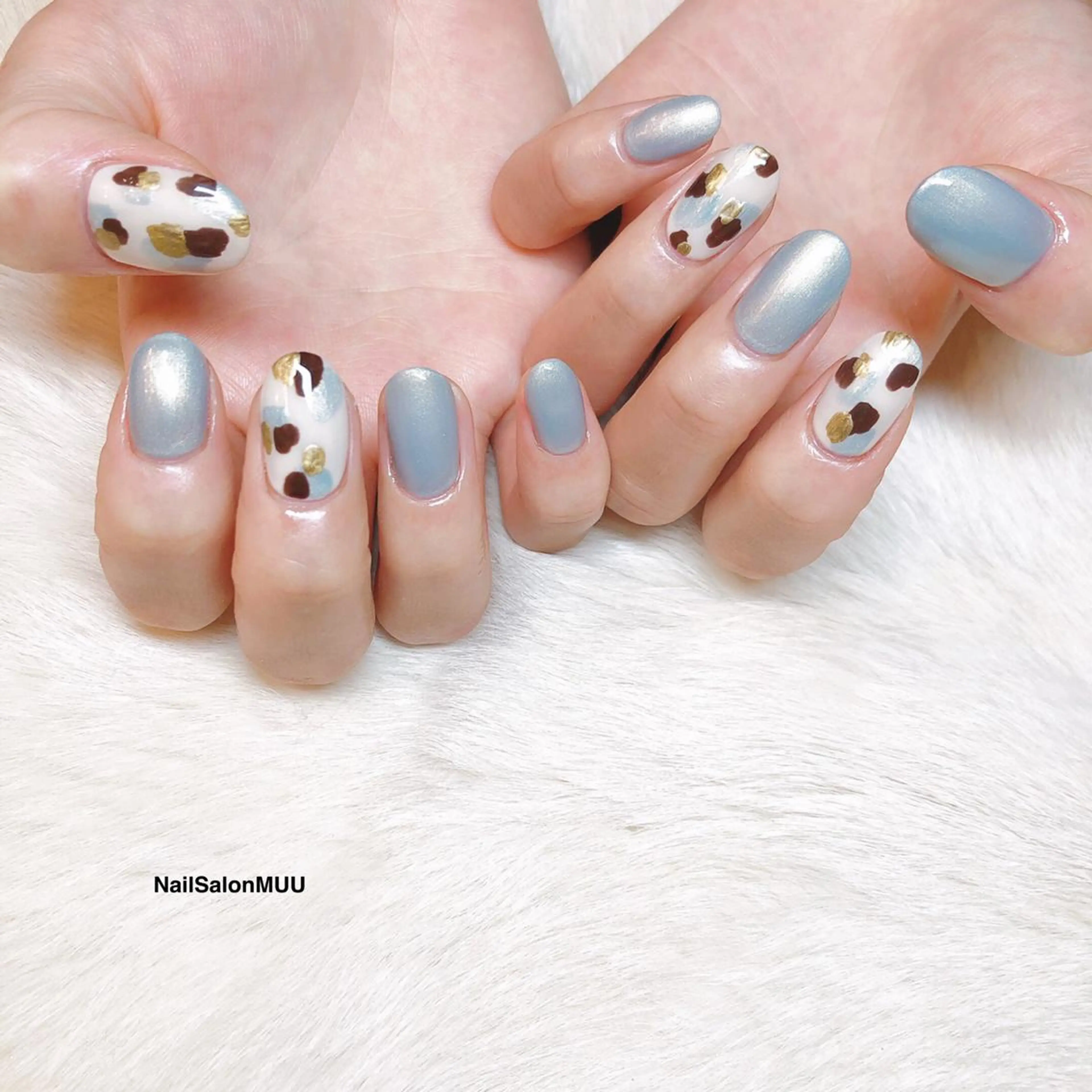 パラジェル【オフ&甘皮ケア込み】お好きなアート4本¥8800の写真