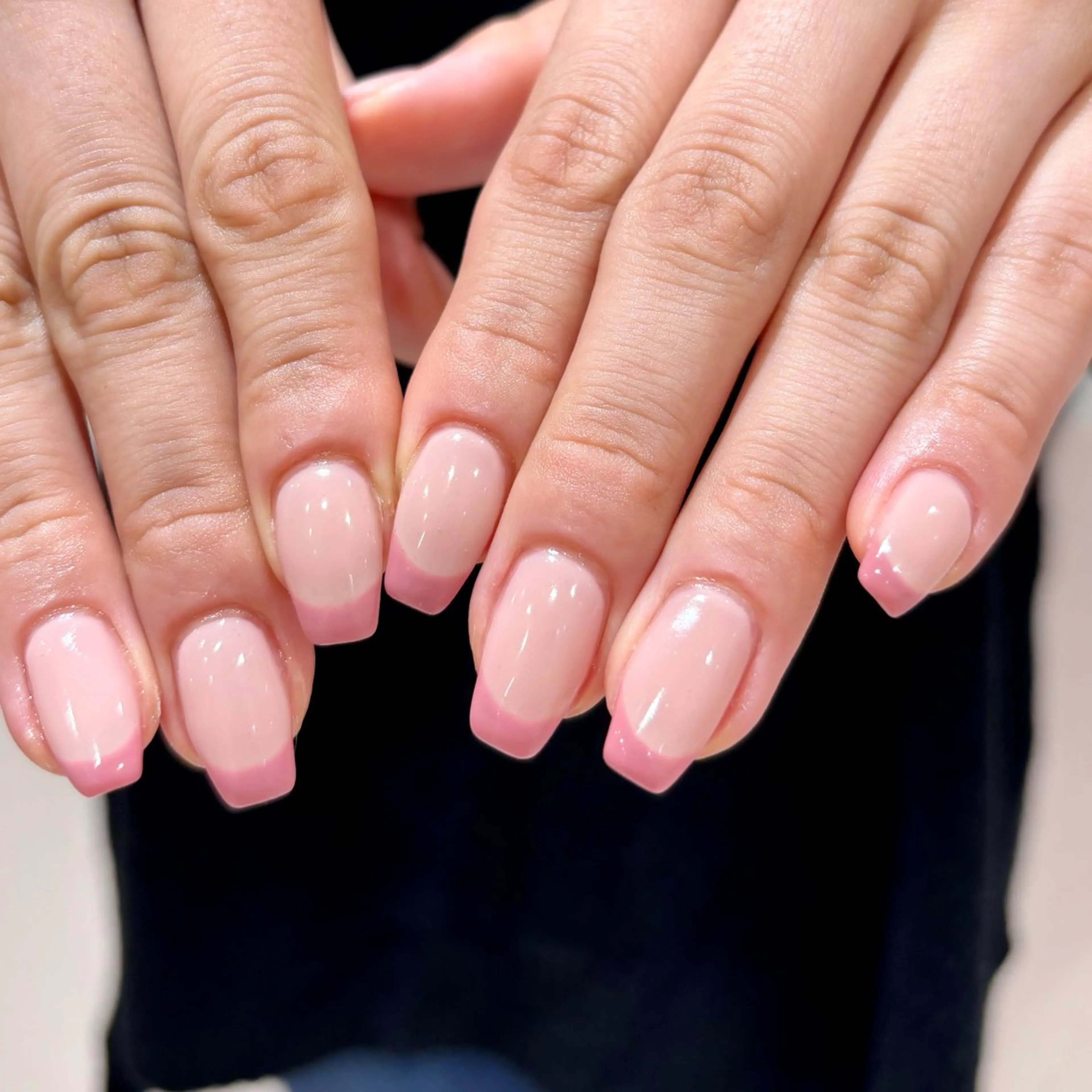 ネイル フレンチネイル ピンク LUCY心斎橋/ 💍Saki💍のネイルデザイン