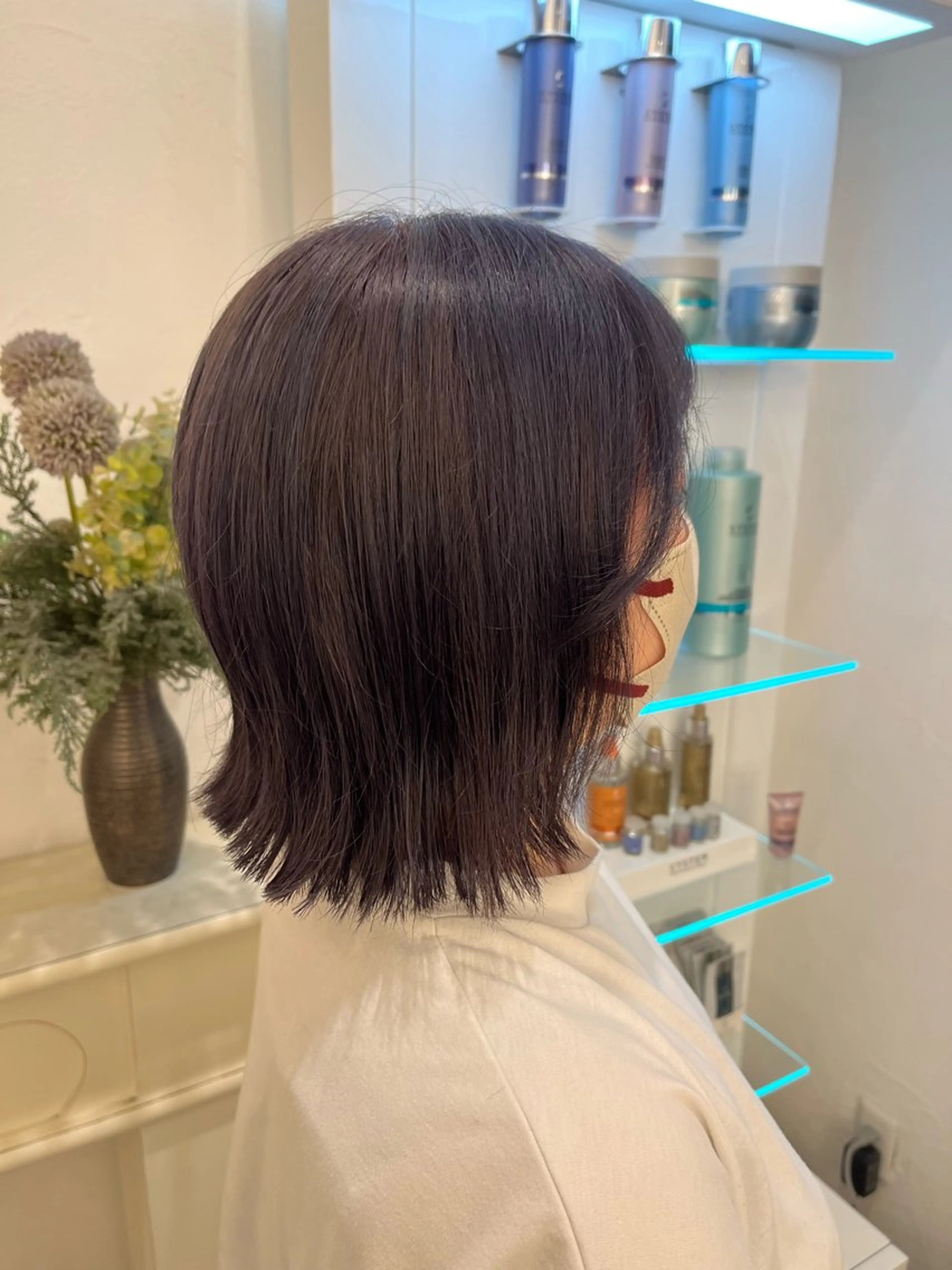 ショート カラー ヘアカラー 赤み消しカラー 🩵かりんのヘアスタイル