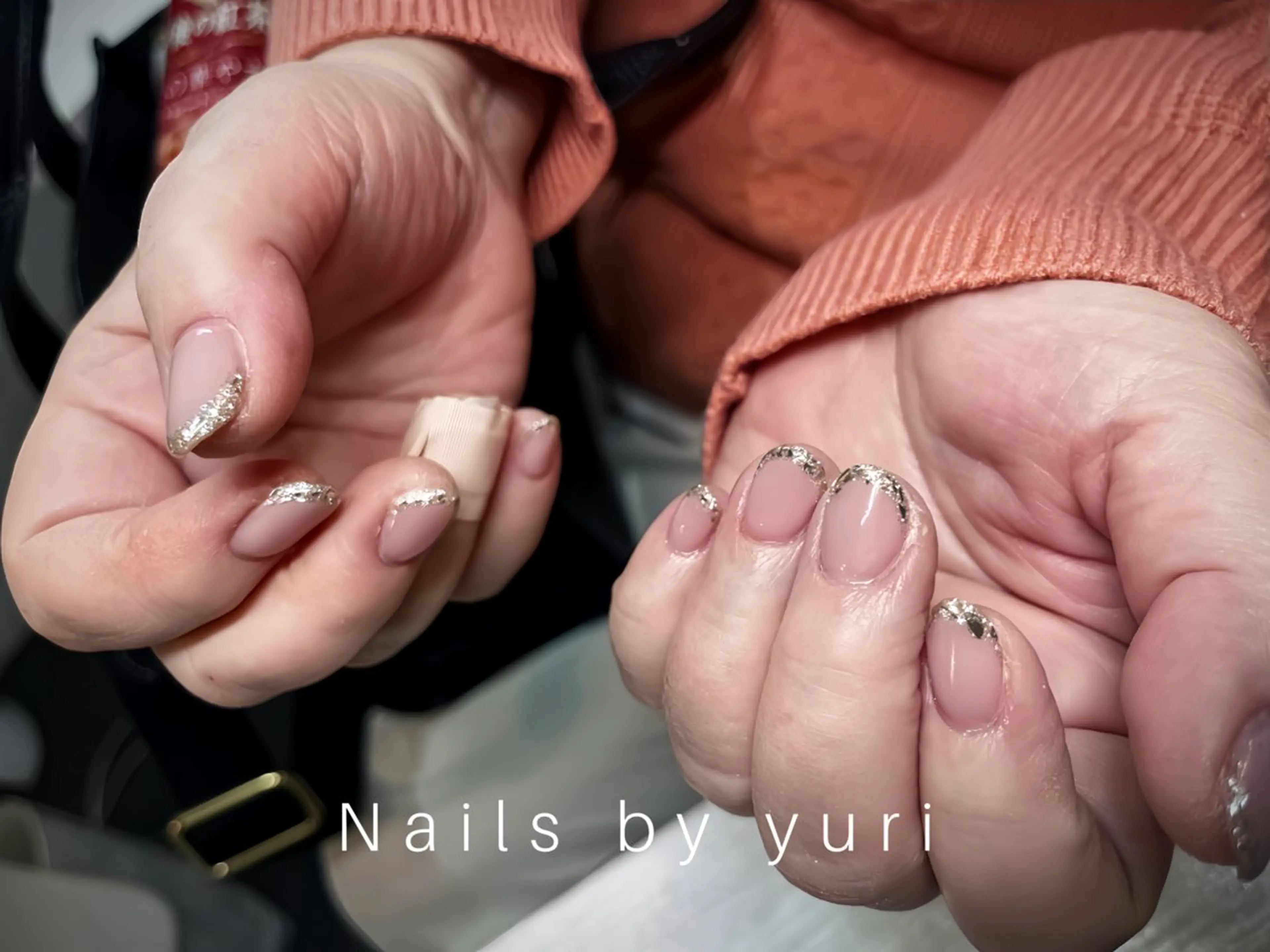 ネイル フレンチネイル ガラスフレンチ ▫️YURI▫️ /relownailのネイルデザイン