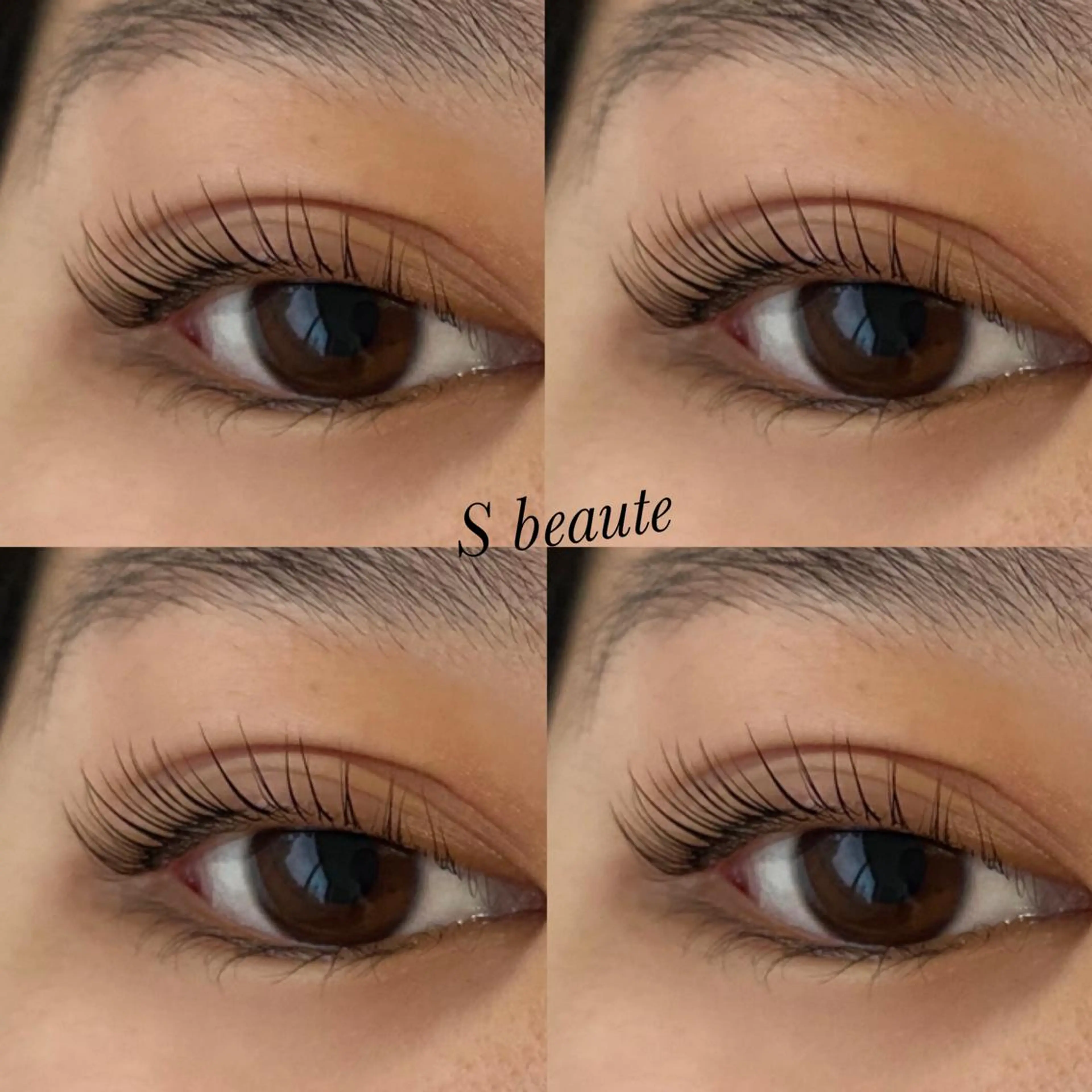マツエク・マツパ パリジェンヌラッシュリフト 一重×まつ毛パーマ S beauteのマツエク・マツパデザイン