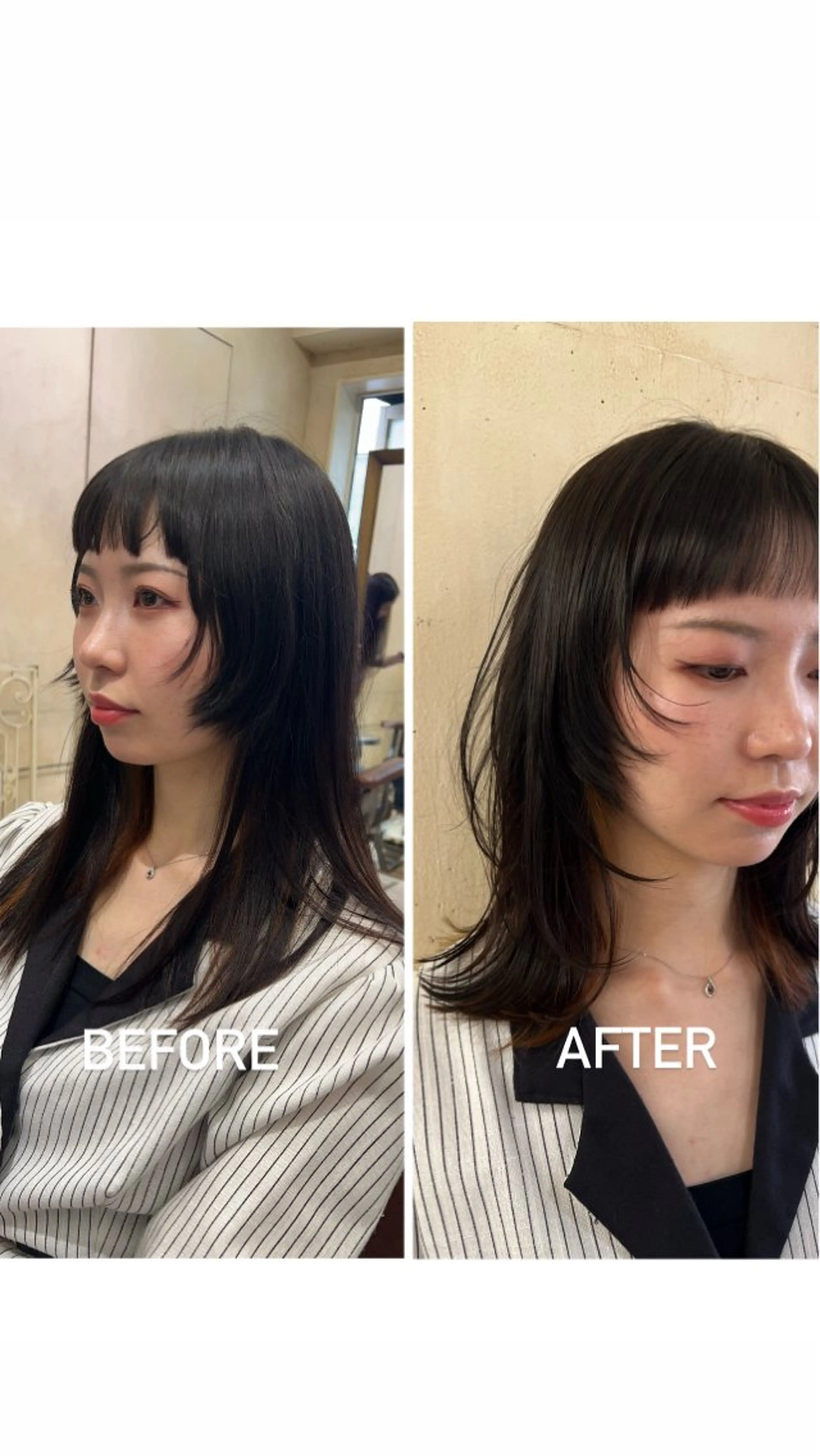 ミディアム カラー レイヤーカット カット kako　ショート ボブのヘアスタイル