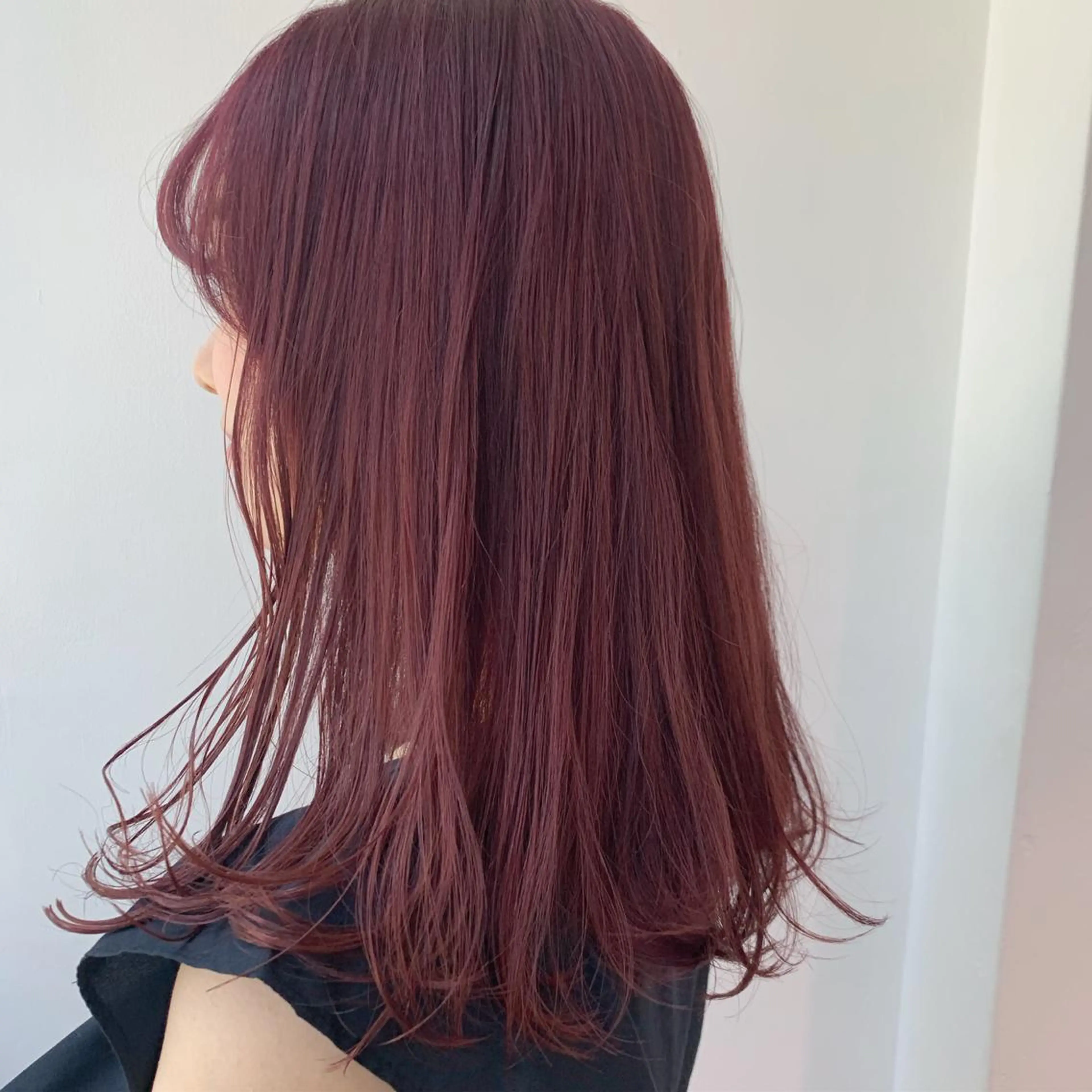 セミロング カラー ピンクカラー ヘアカラー トリートメント ヘアセット ❤️sai❤️ official❤️のヘアスタイル