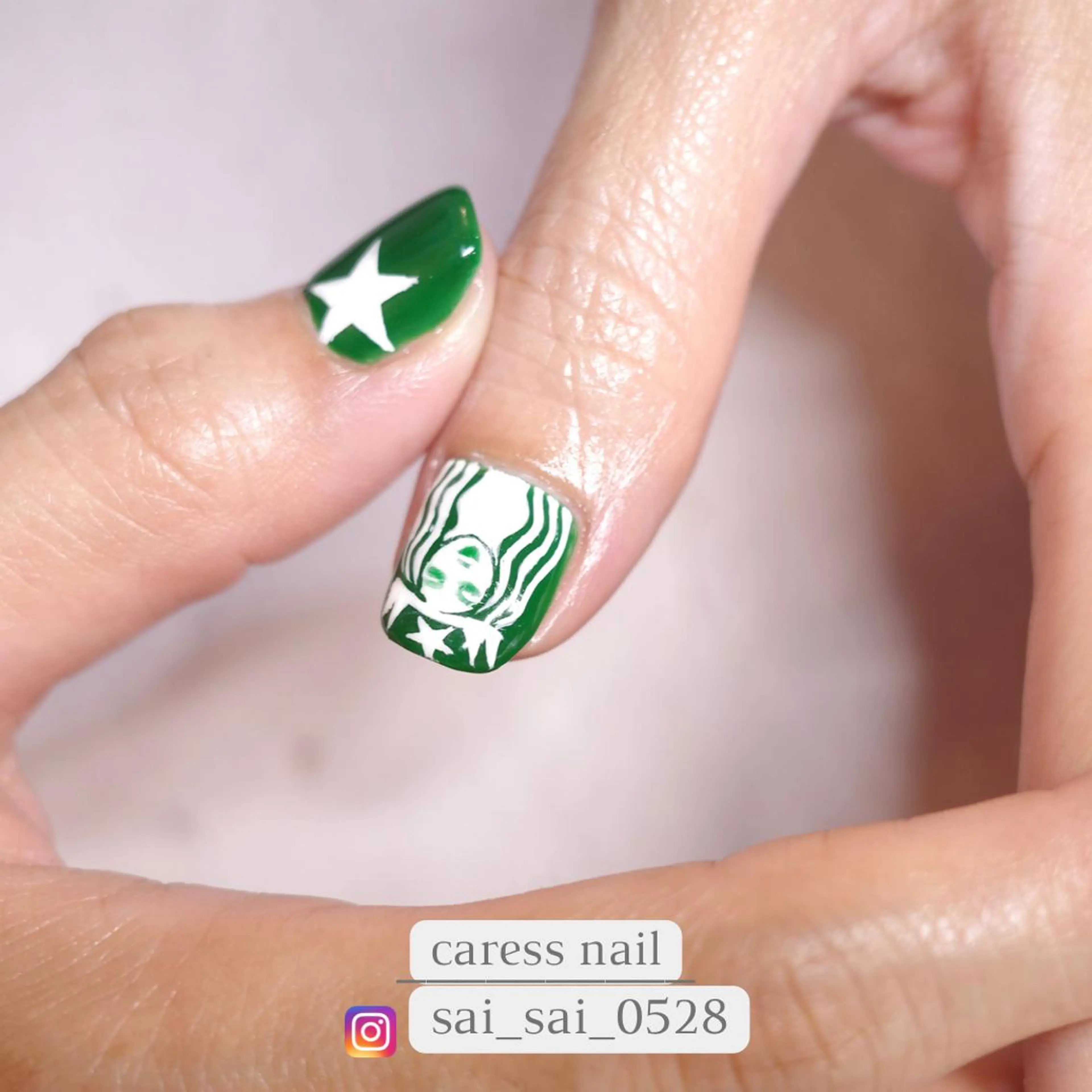 ネイル アートネイル ハンドネイル caress nail カレスネイル 代々木上原所属・カレスネイル さいのネイルデザイン