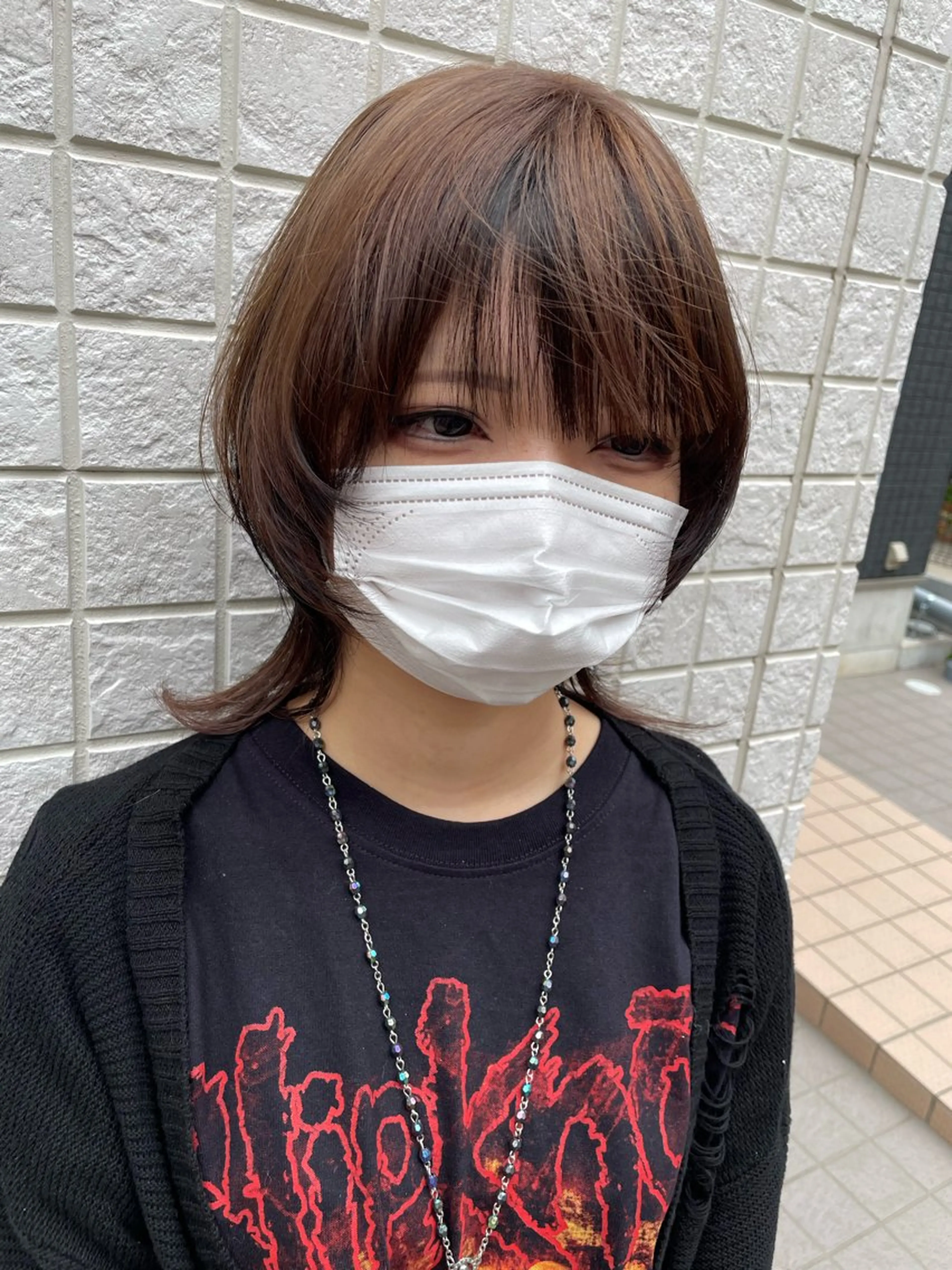 ミディアム カラー デザインカラー 米本 匠のヘアスタイル