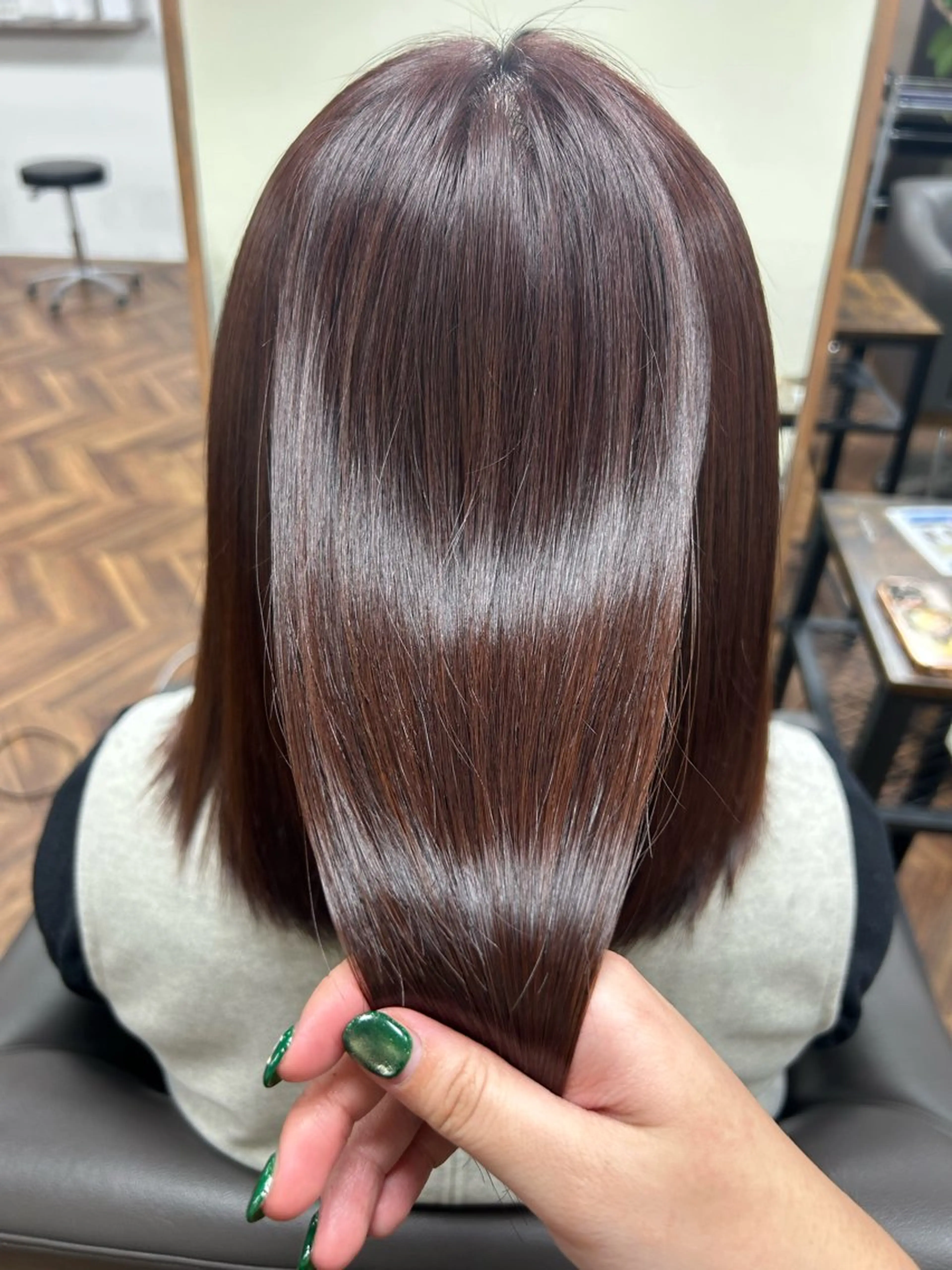 ミディアム カラー 髪質改善 ALEAP 小島 桜のヘアスタイル