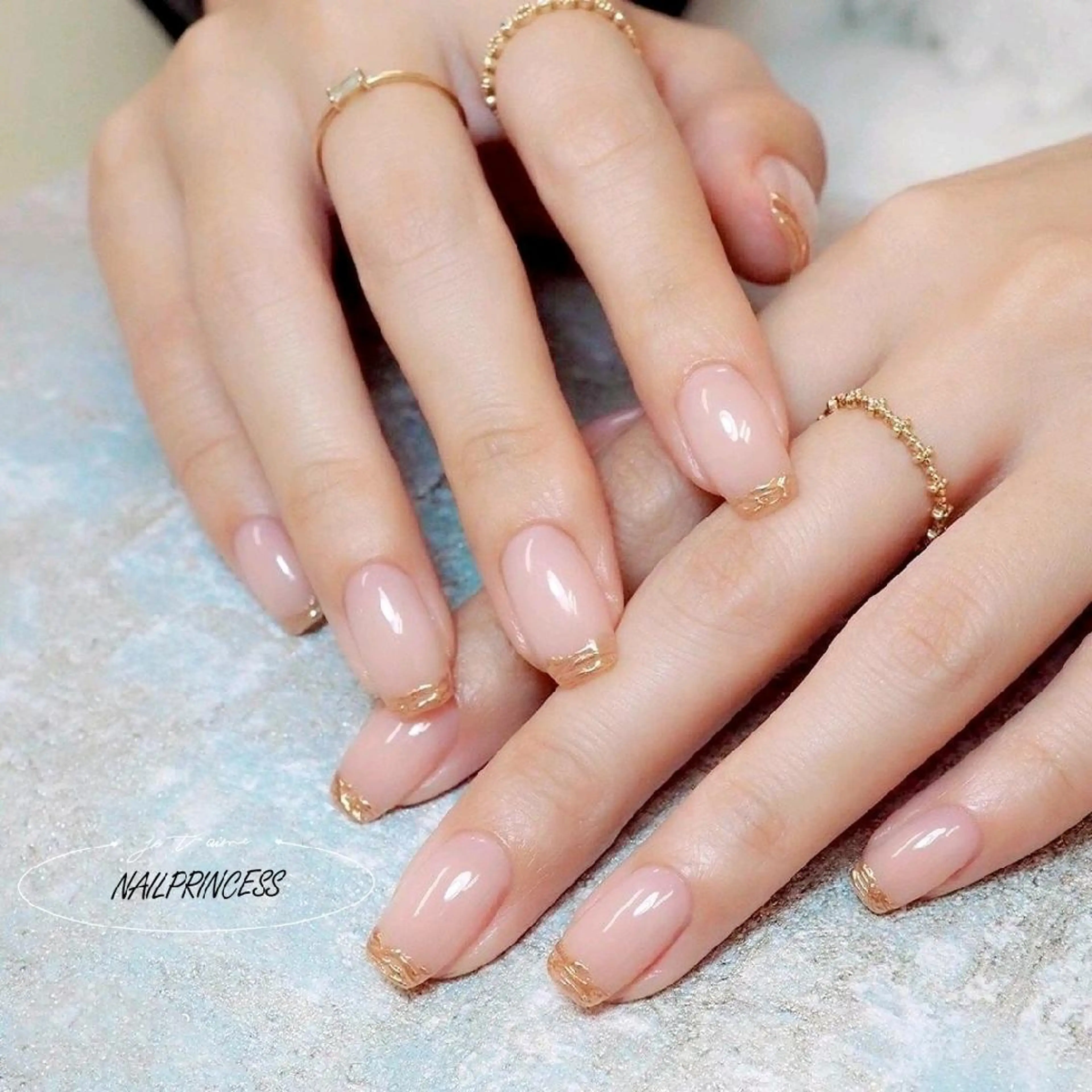 ネイル オーロラネイル ジェルネイル マグネットネイル シンプルネイル ブライダルネイル NailPrincess所属・princess スカルプ専門店のネイルデザイン