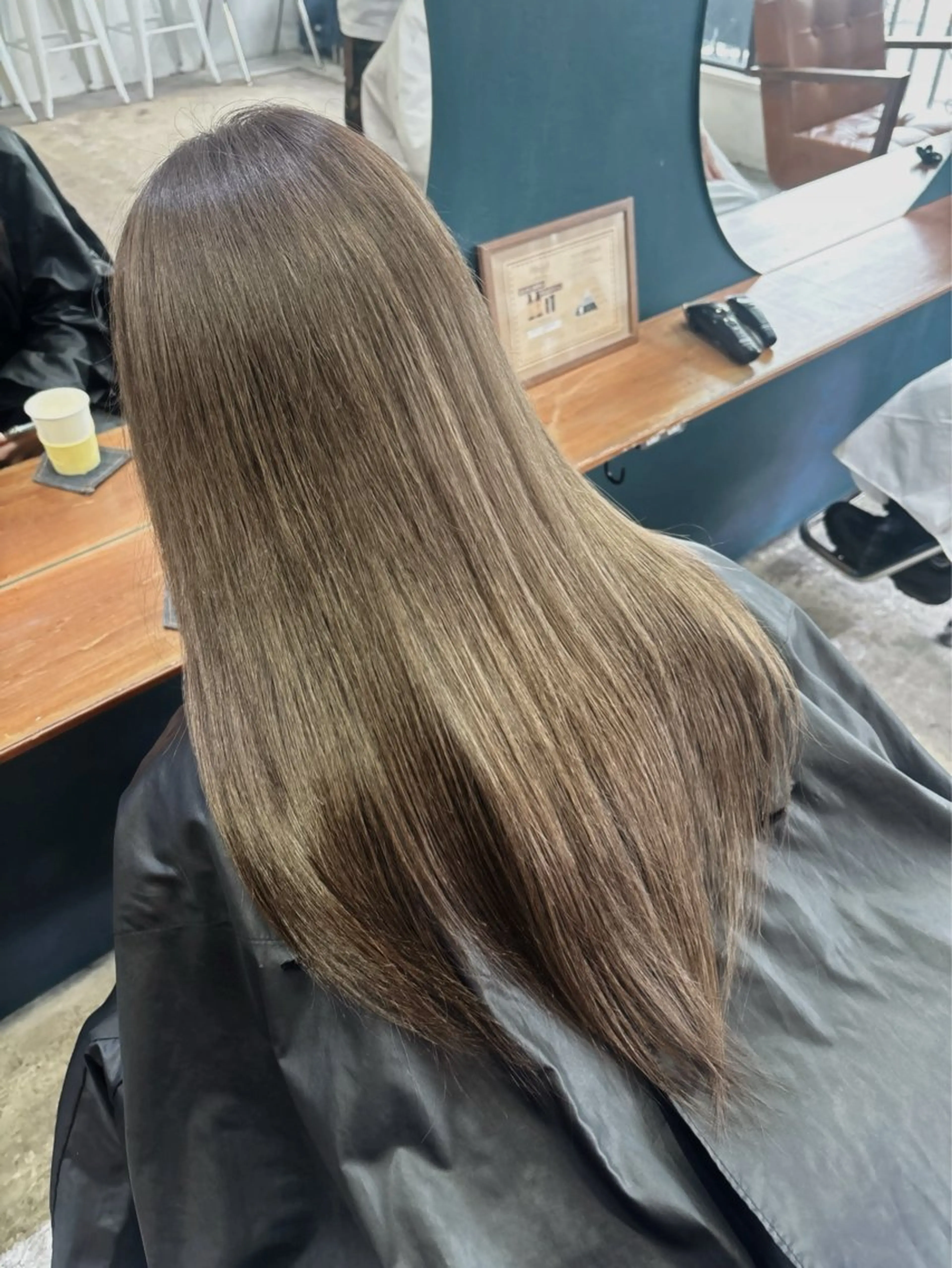 ロング カラー ヘアアレンジ ブリーチ 透明感カラー グレージュ ヘアカラー トリートメント ヘッドスパ ヘアセット Juri 🌙のヘアスタイル