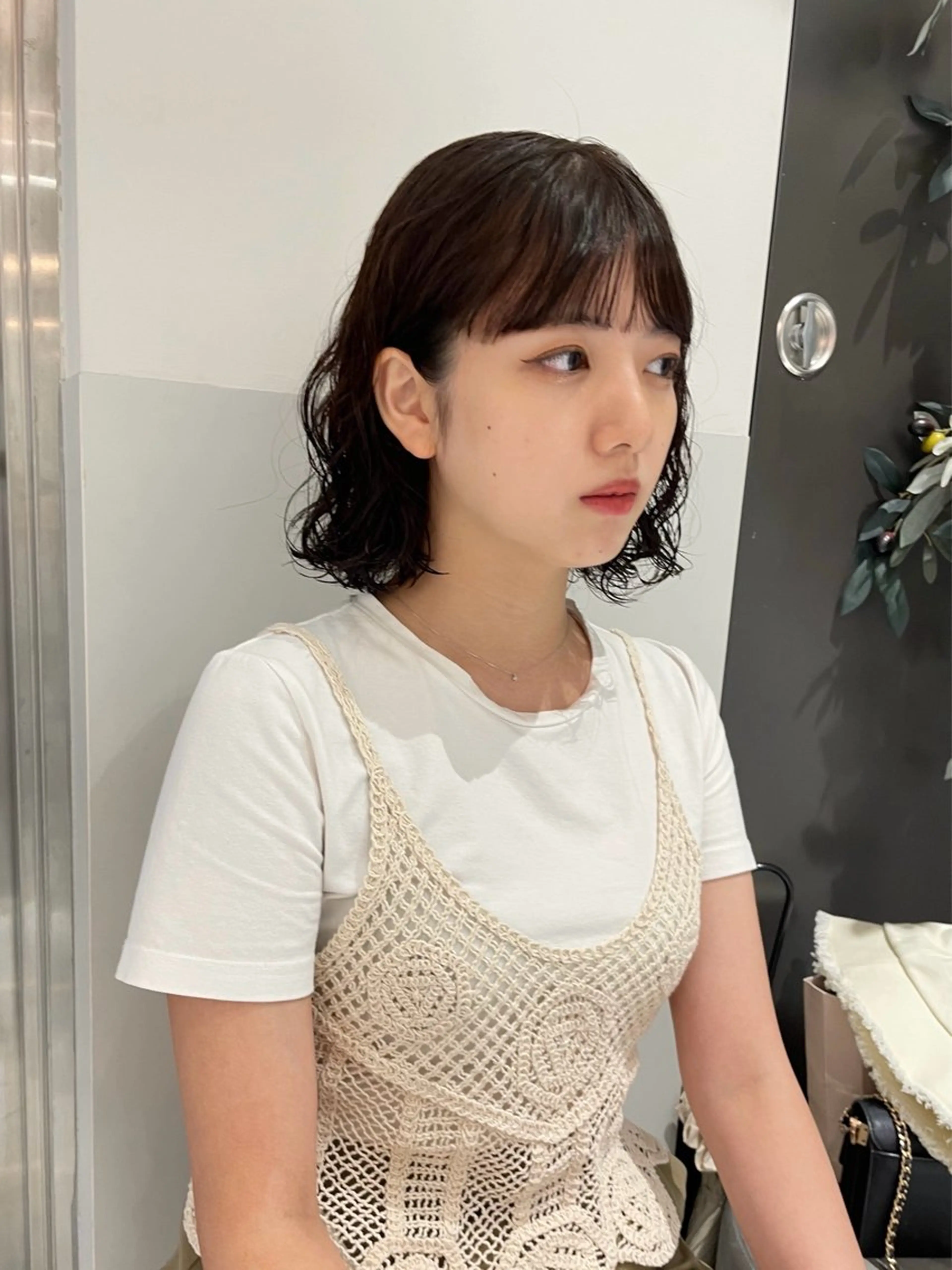 ミディアム カラー パーマ ヘアアレンジ カット パーマ satsuki 暖色・ブラウンカラーのヘアスタイル