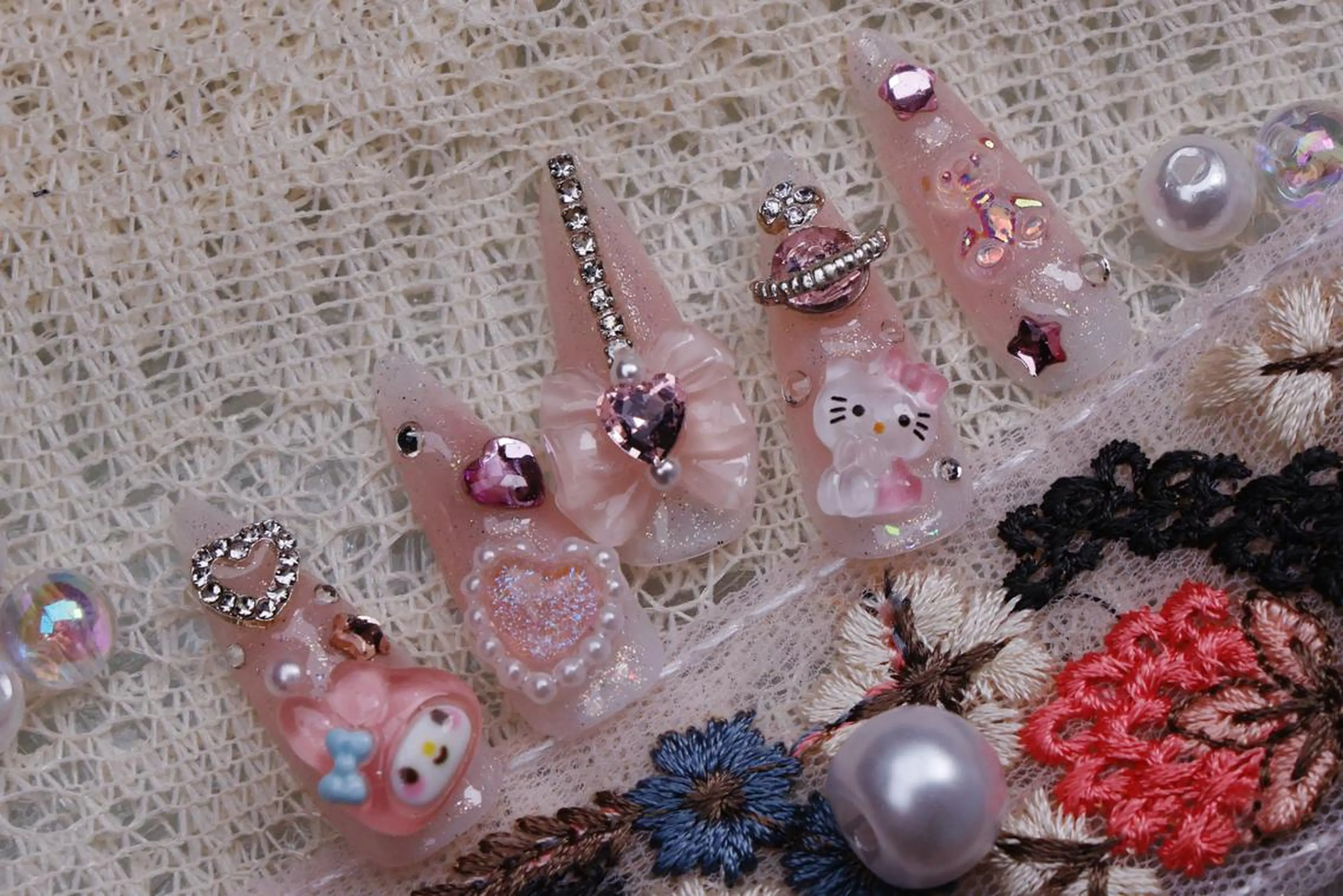 ネイル ハロウィン ロングネイル マグネットネイル スカルプネイル ネイルチップ ハンドネイル Mss えりのネイルデザイン