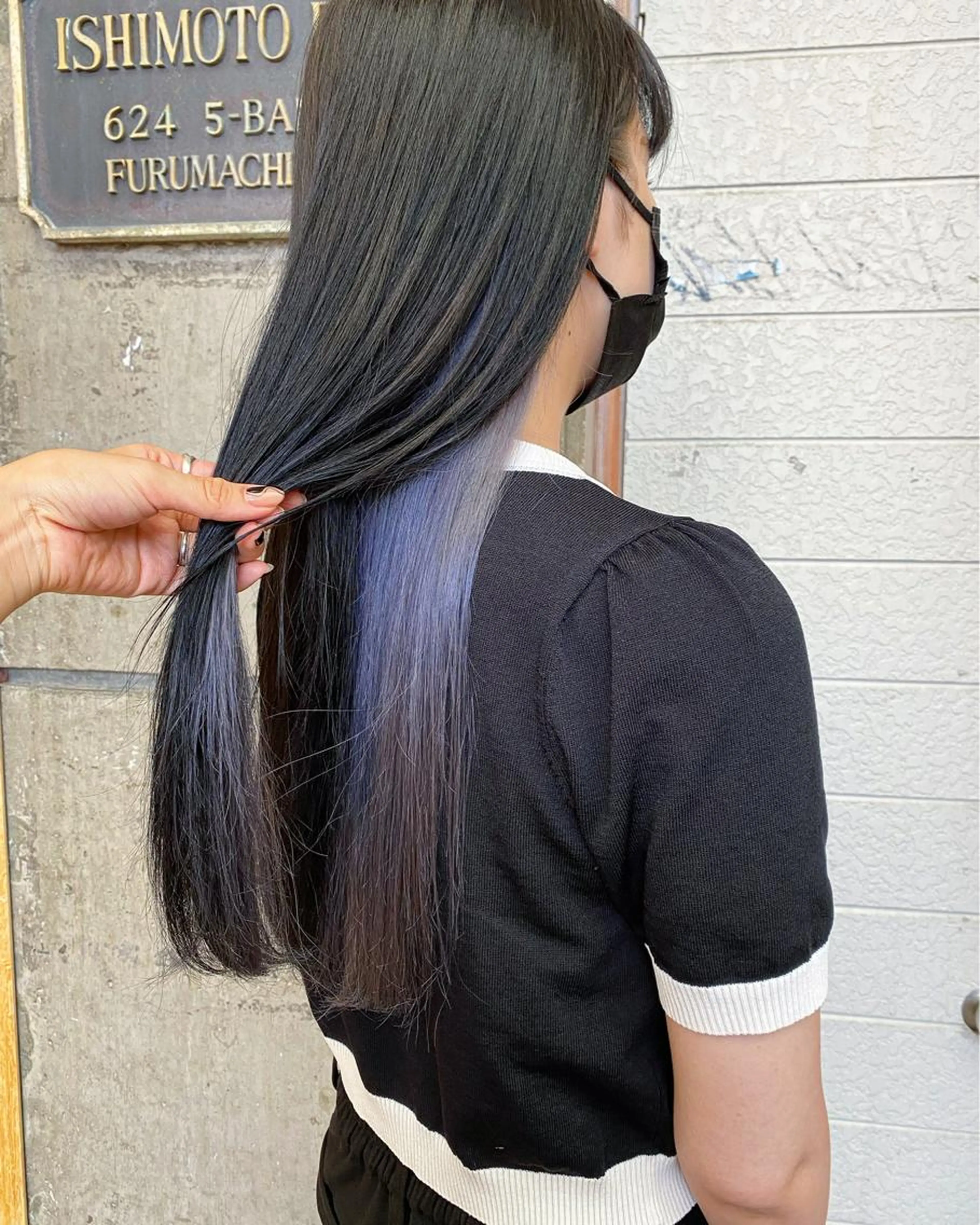 【平日ミニモ限定】フルカラー+イヤリングカラー12000円❤️‍🔥❤️‍🔥(インナーカラー部分のみ1ブリーチ)の写真