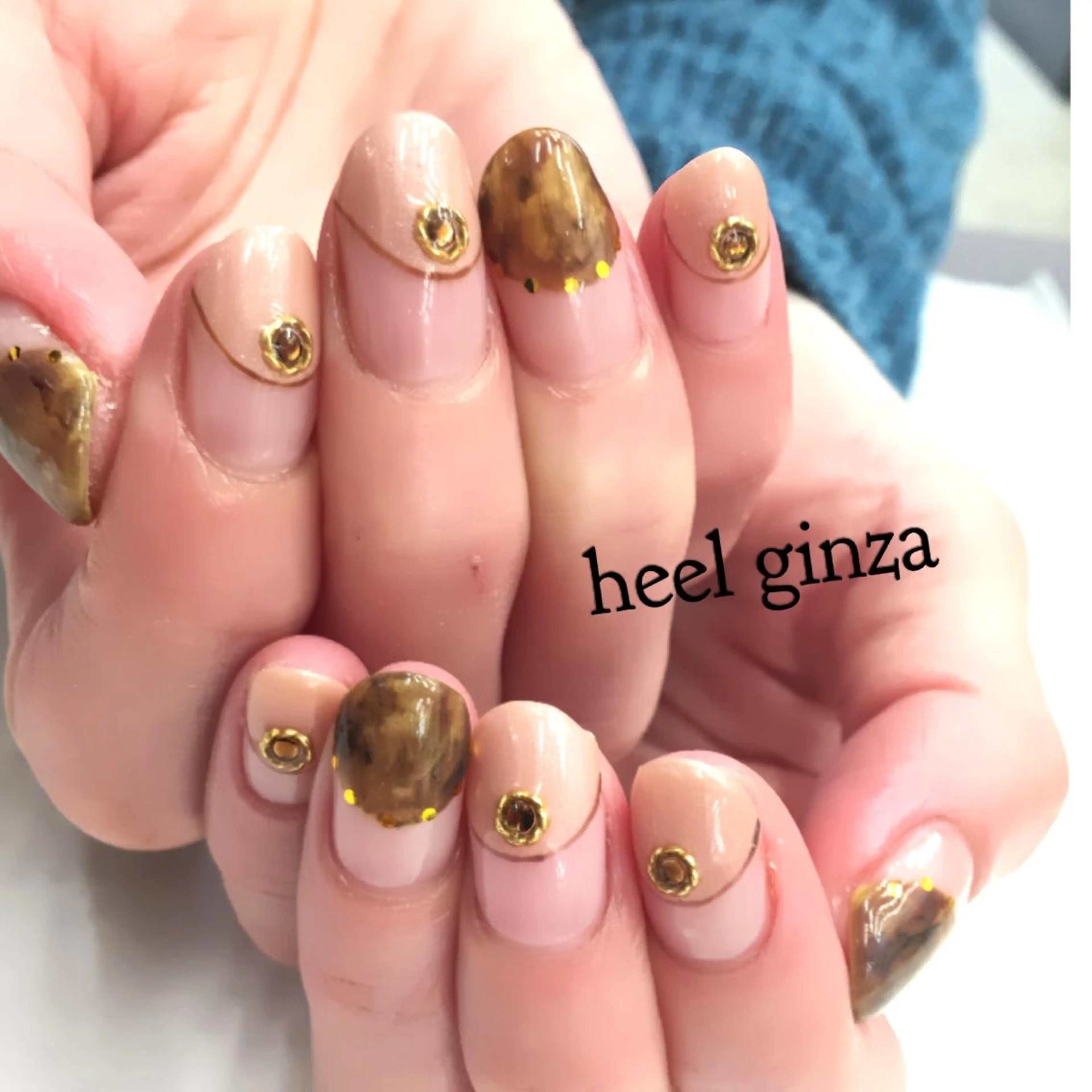 ネイル べっ甲ネイル miel nailのネイルデザイン