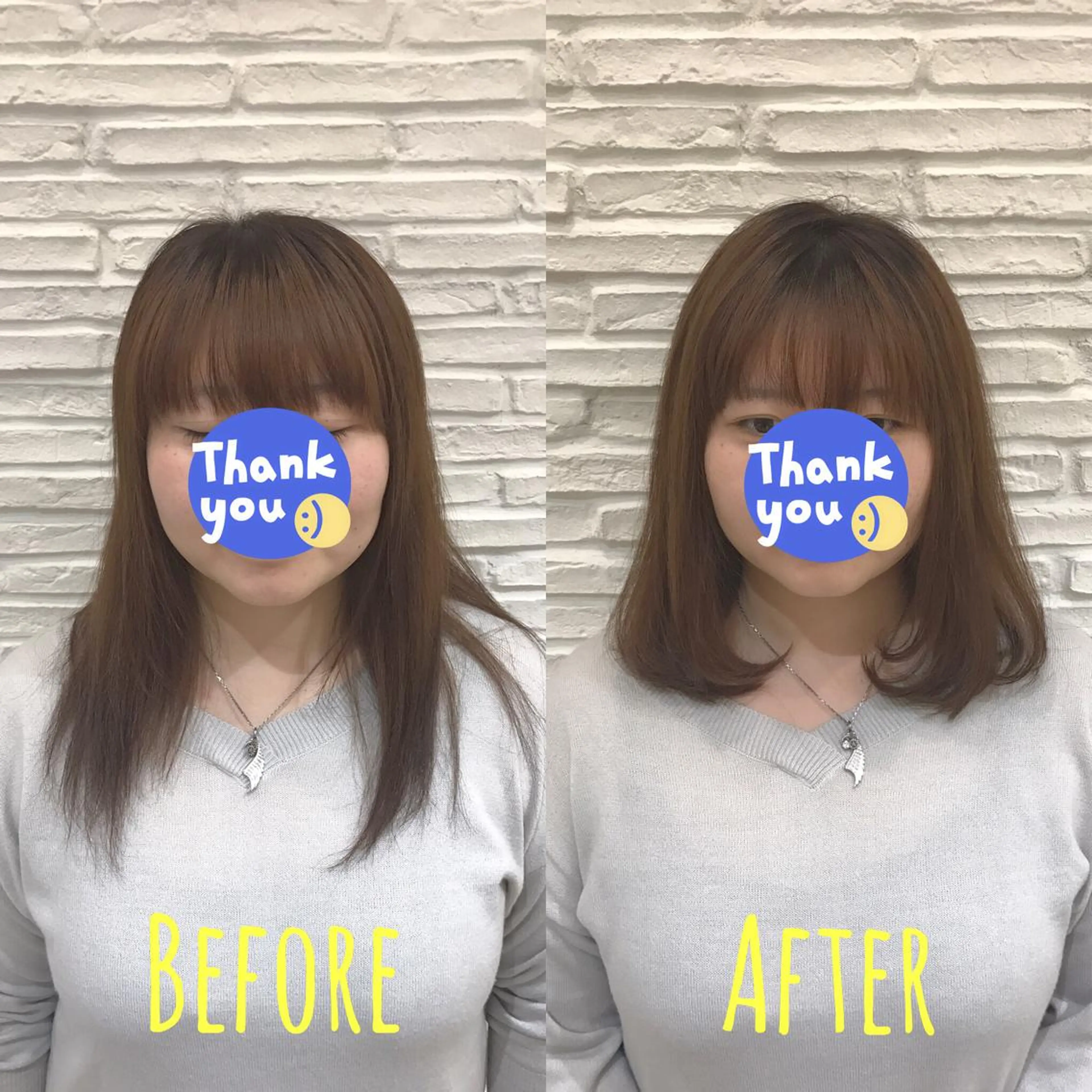 ミディアム デート レイヤーカット✂︎池 袋個室サロンkumaのヘアスタイル