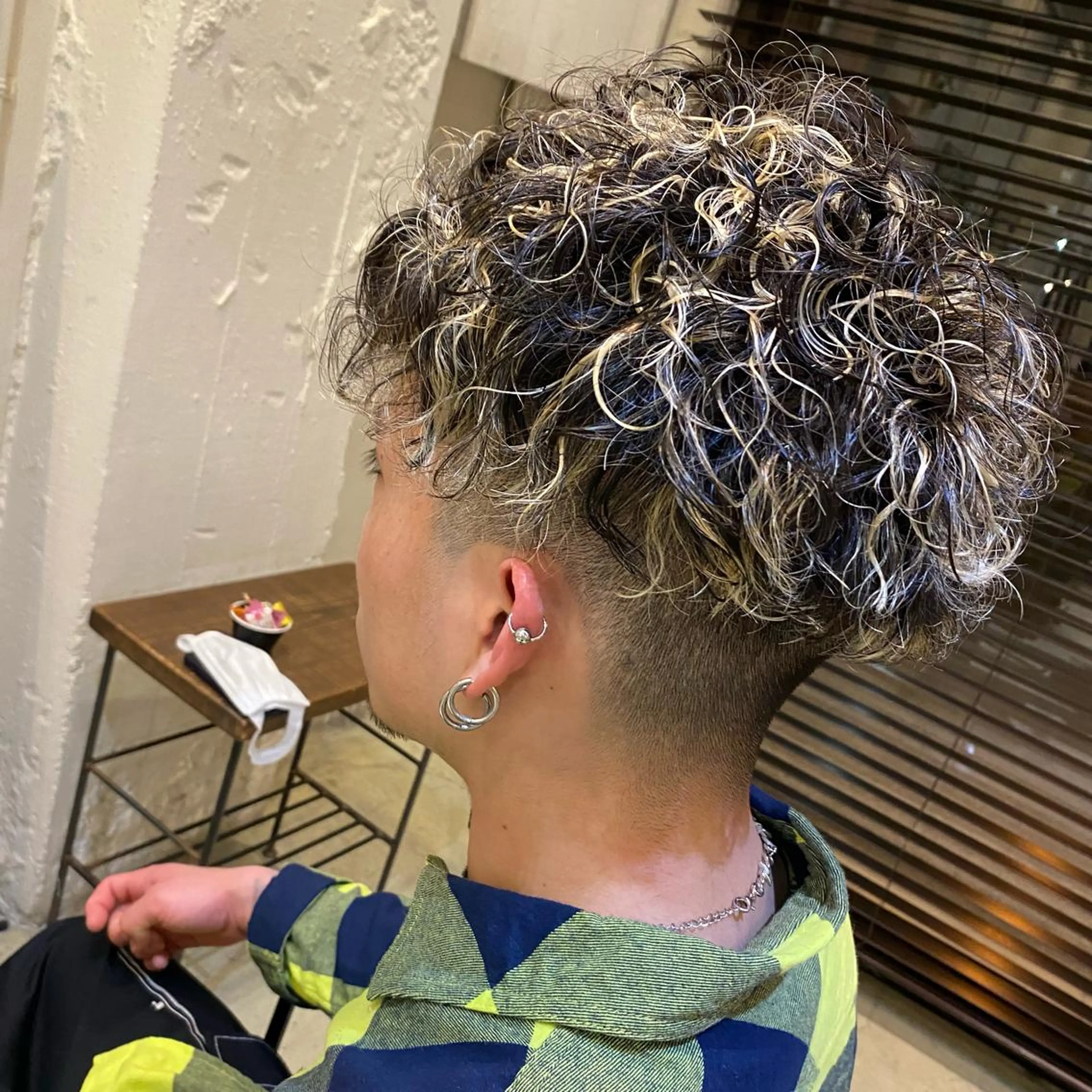 ショート パーマ メンズ 谷九/天王寺/上本町 /似合わせ/北川響のヘアスタイル