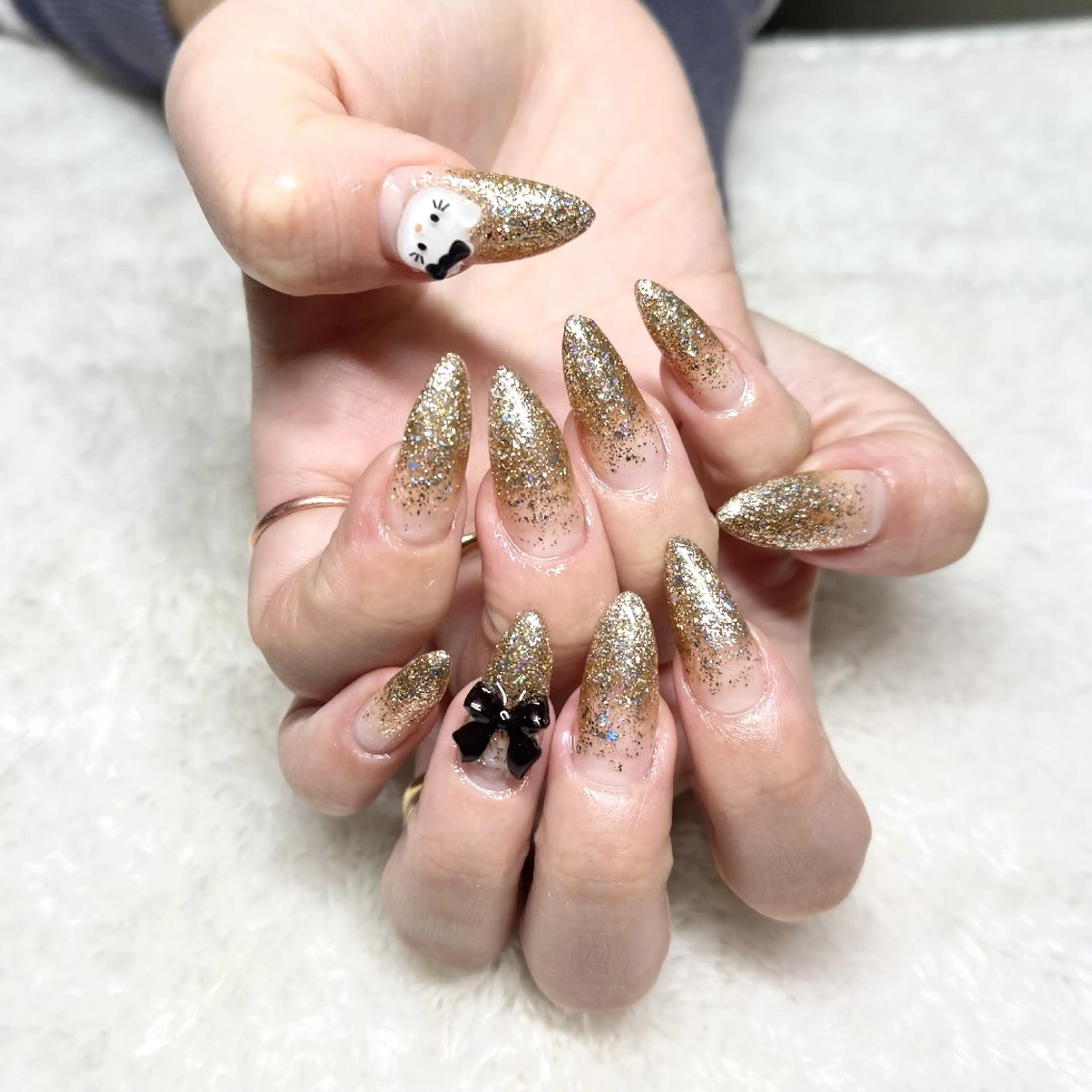 ラメグラデーション（オフ込）の写真