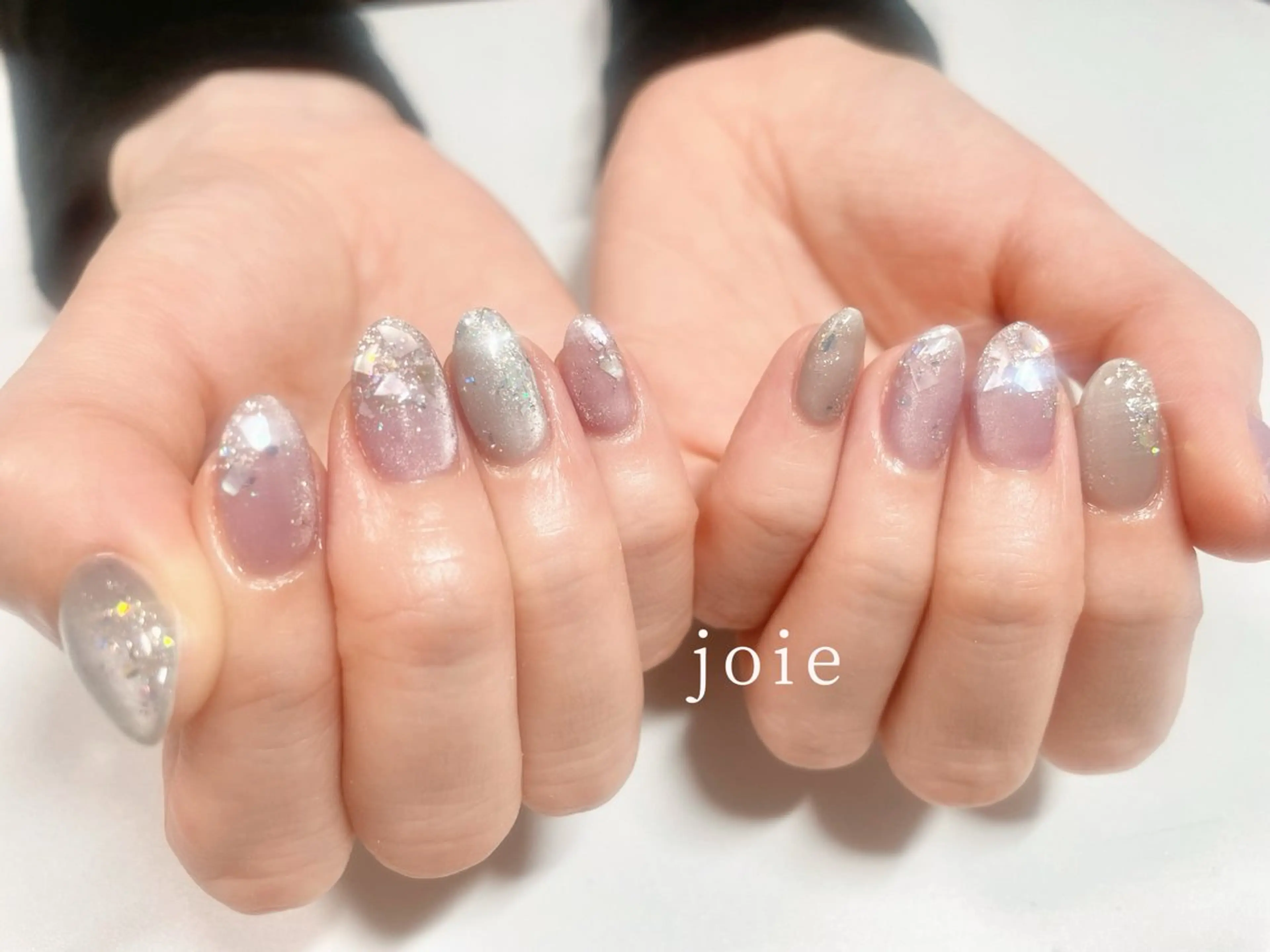 ネイル キラキラネイル オフィスネイル Nailist Mikuのネイルデザイン