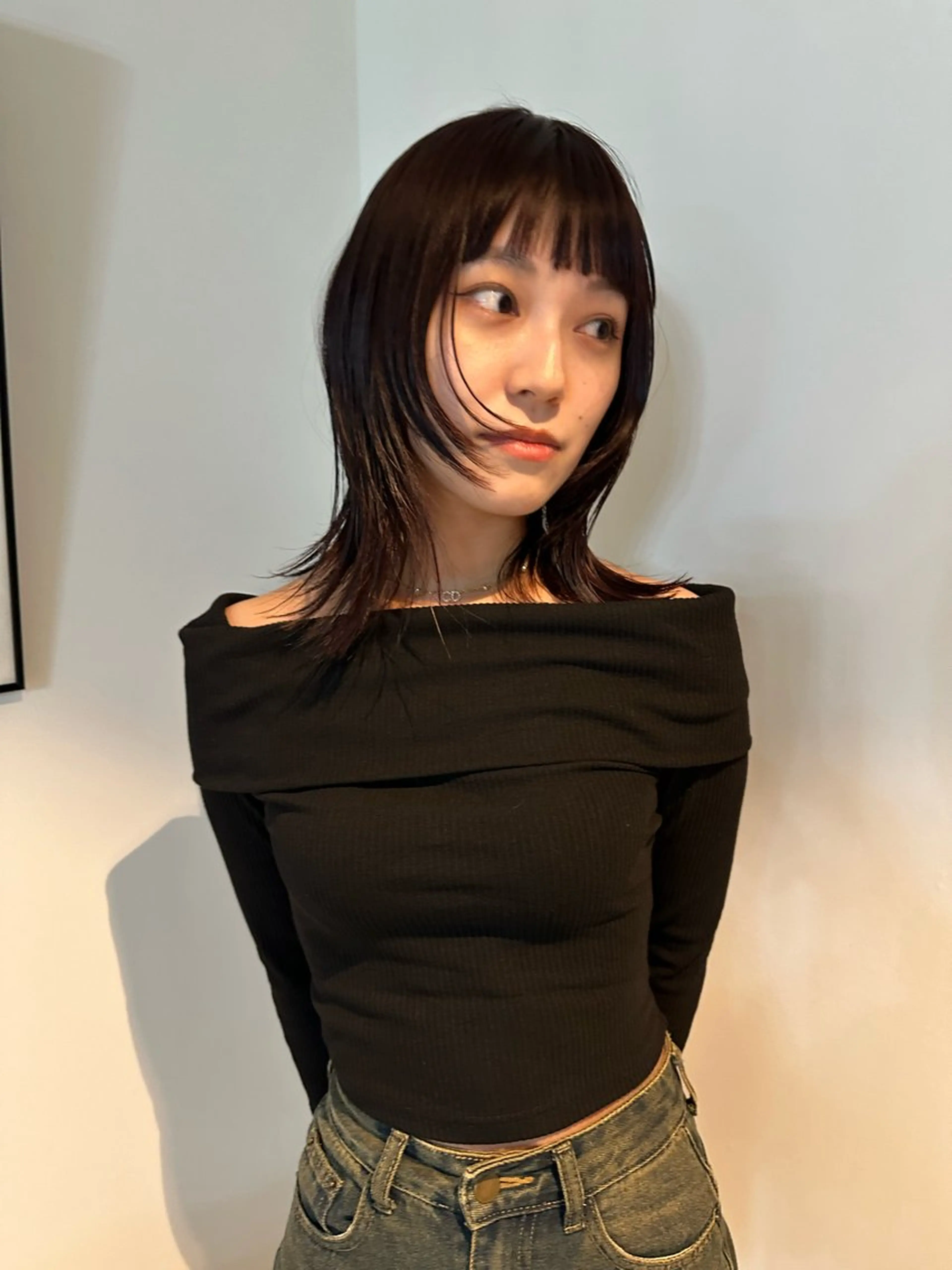 セミロング カラー カット ヘアカラー 🎀オイダイラ モモカ🎀のヘアスタイル