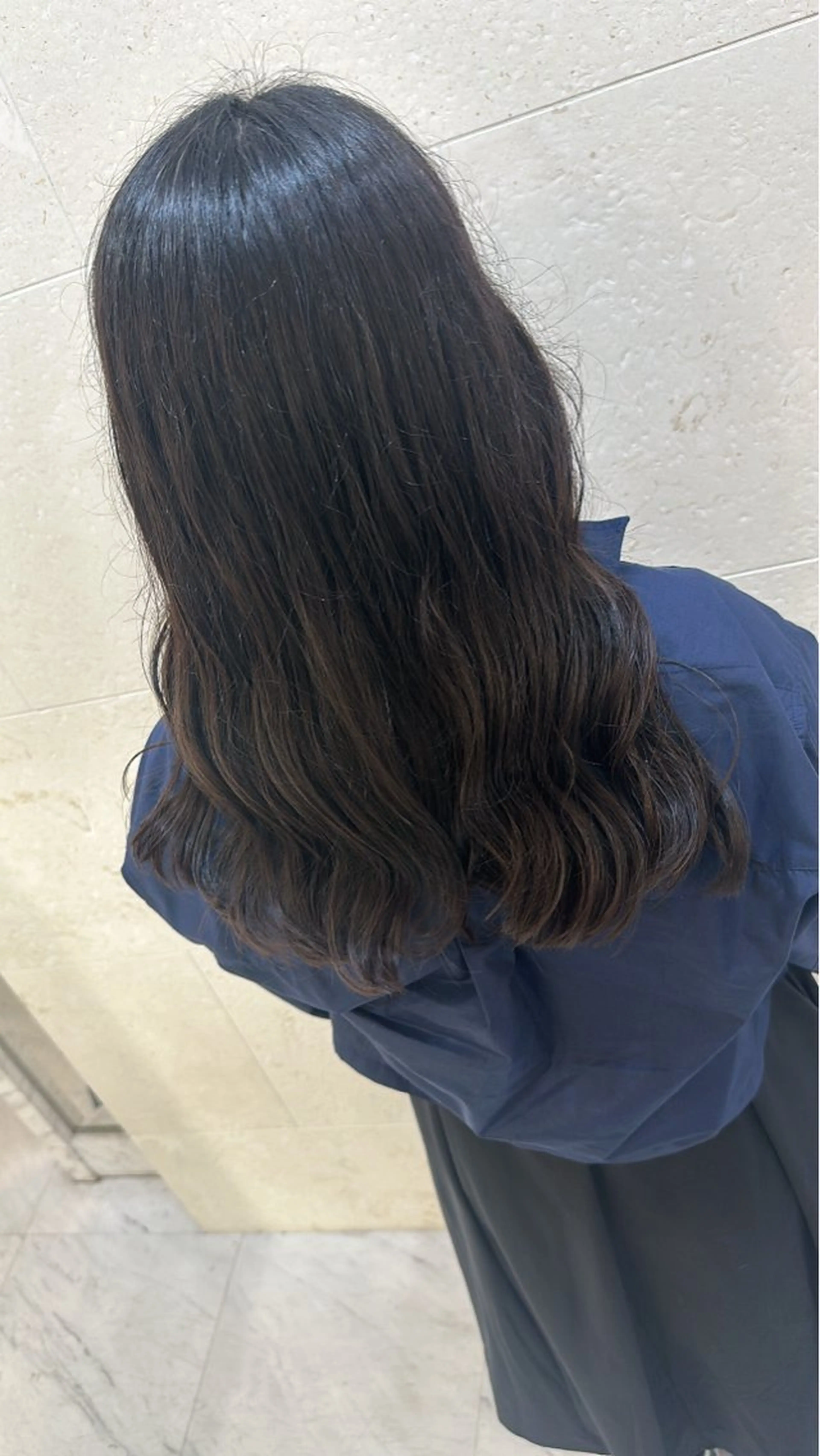 ロング パーマ デジタルパーマ 安田 柚月のヘアスタイル