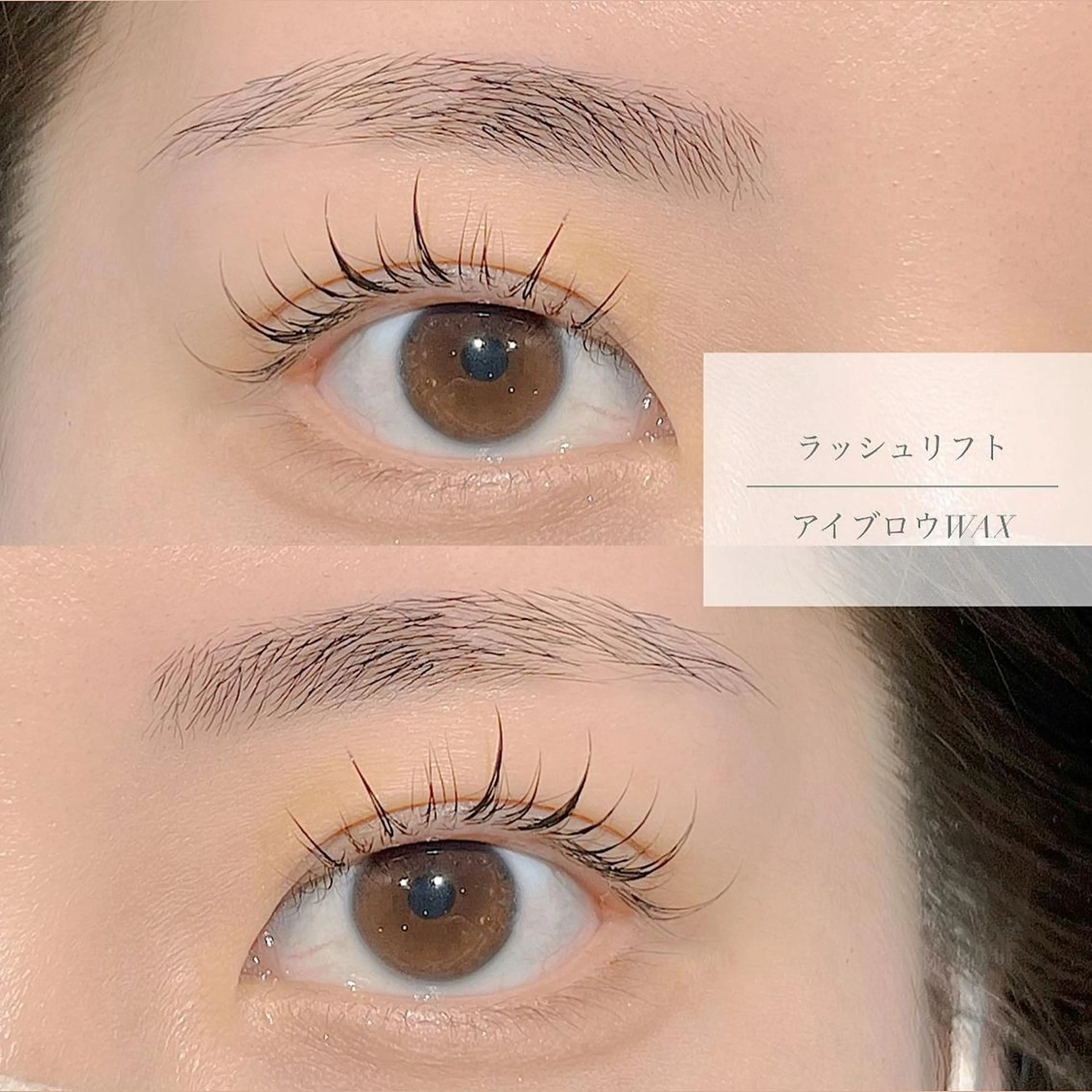 【minimo価格☁】上ラッシュリフト➕アイブロウスタイリングWAX💖の写真
