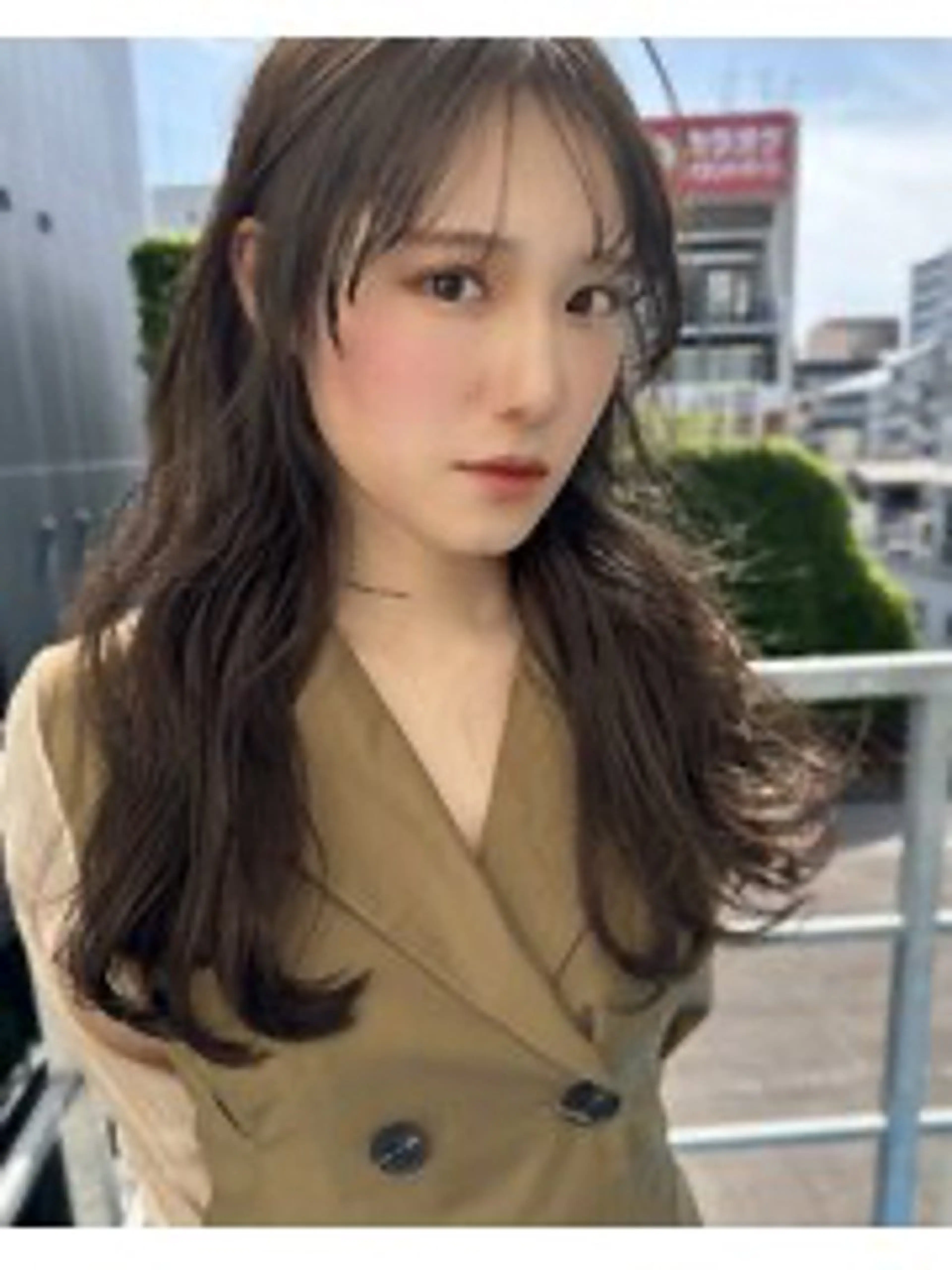ロング ボブ 髪質改善 韓国風ヘア レイヤーカット 縮毛矯正 suii..hair designのヘアスタイル
