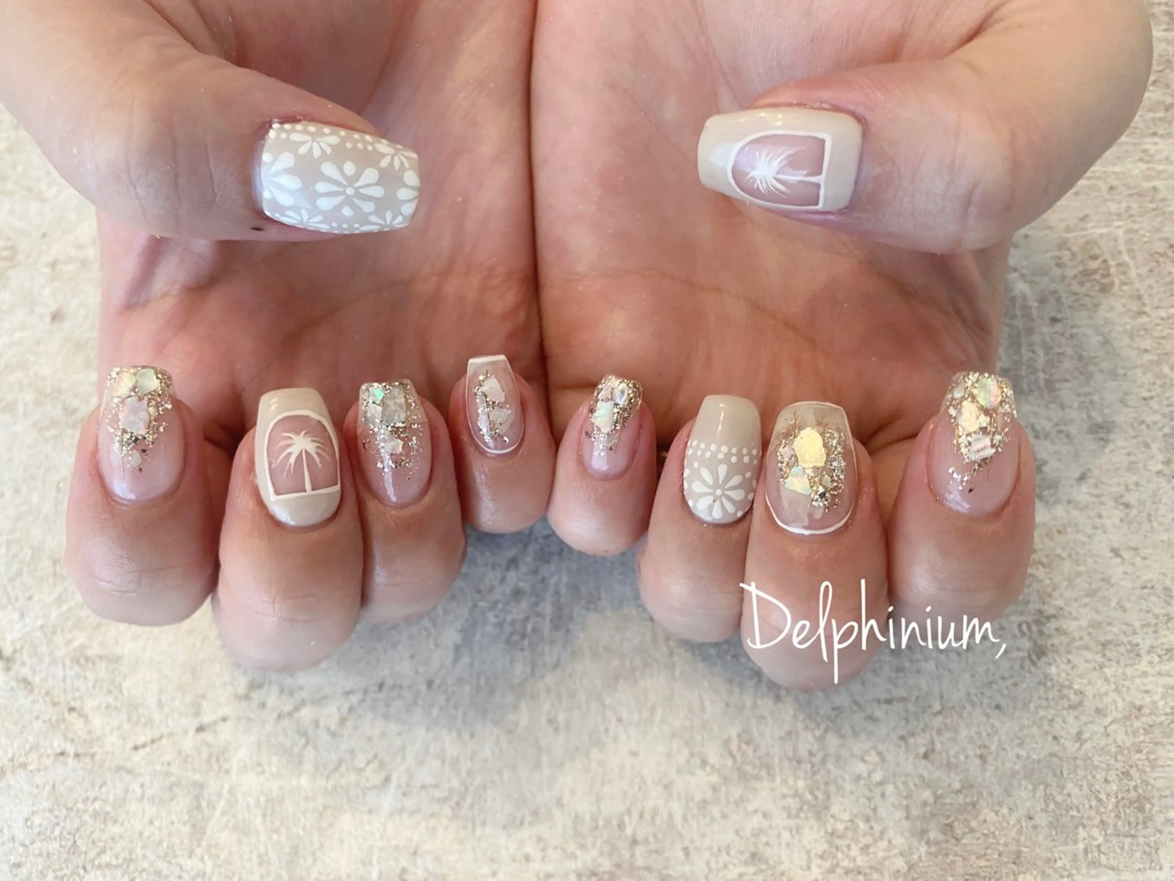 ネイル ハンドネイル 岡本 友恵のネイルデザイン