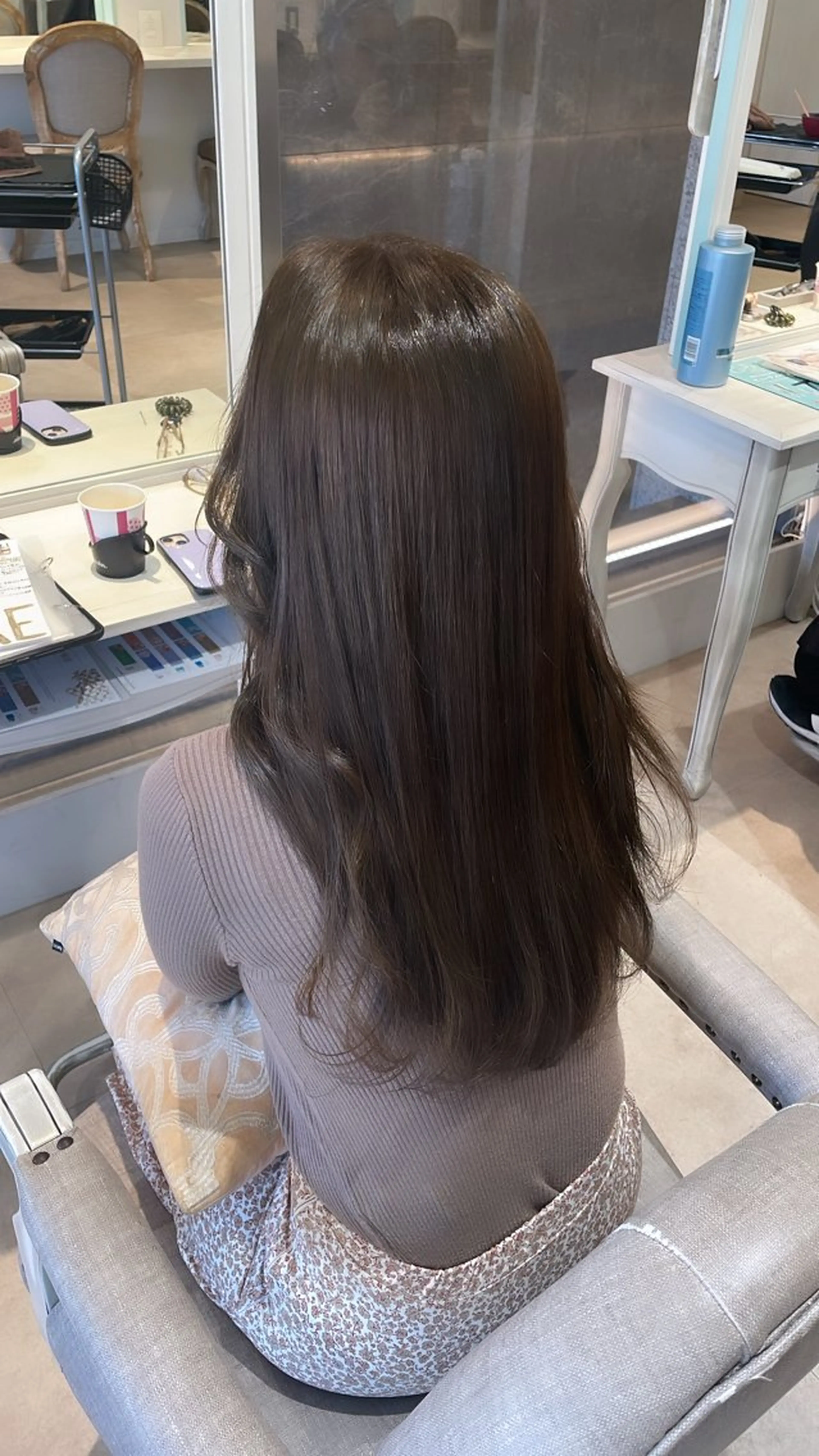 ロング カラー アッシュ オリーブアッシュ CreBiA   eyelash所属・CreBiA🎀 ayaのマツエク・マツパデザイン