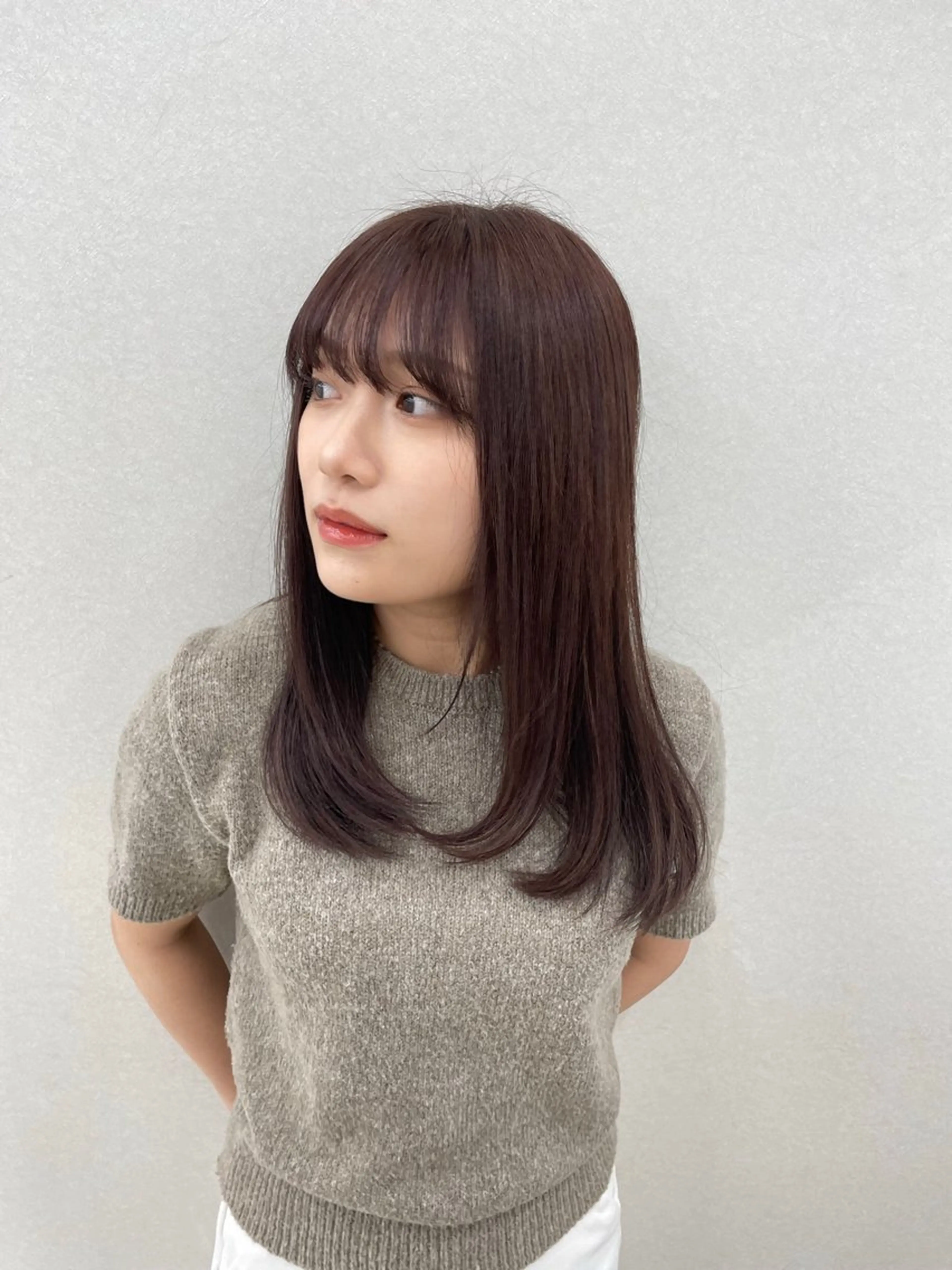 大人っぽ透明感カラー🦢トリートメントの写真