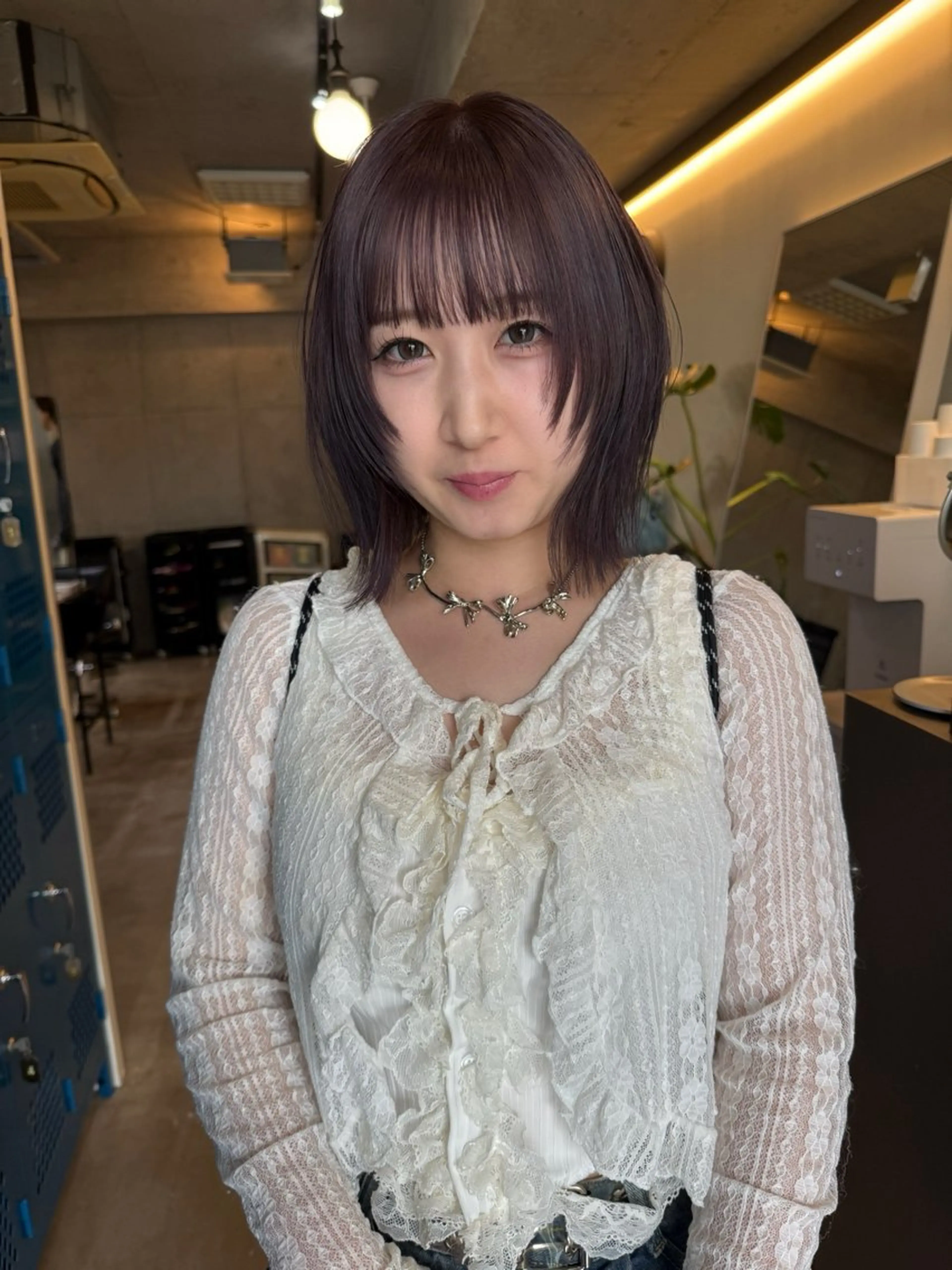 ショート ボブレイヤー ボブ レイヤーカット カット ヘアカラー レイヤーカット\ウル フ　chinatsuのヘアスタイル