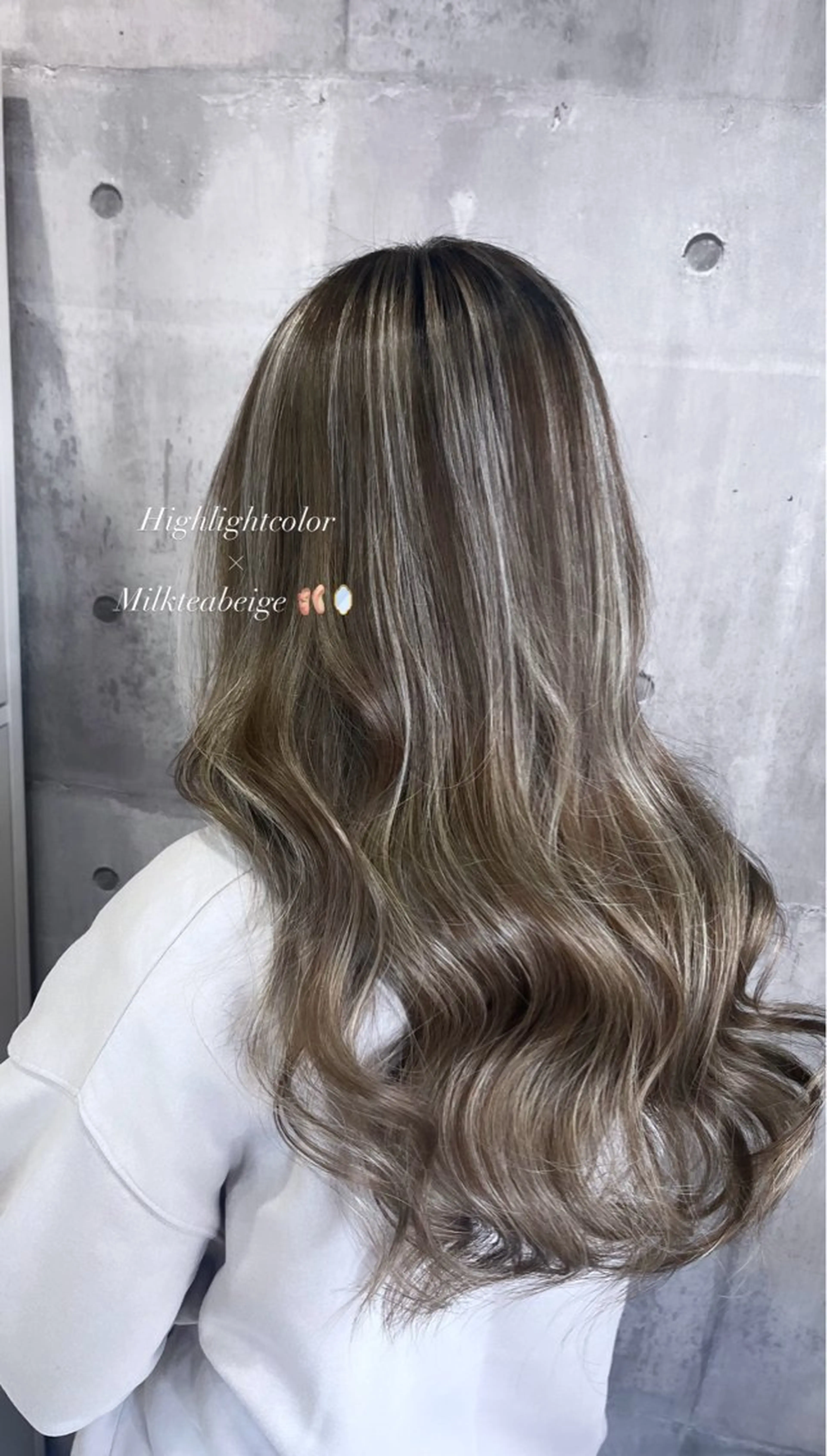 ロング カラー ヘアアレンジ ハイライトカラー ハイライト ヘアカラー トリートメント ♡🎀垢抜け透明感 カラーaomi🐇♡のヘアスタイル