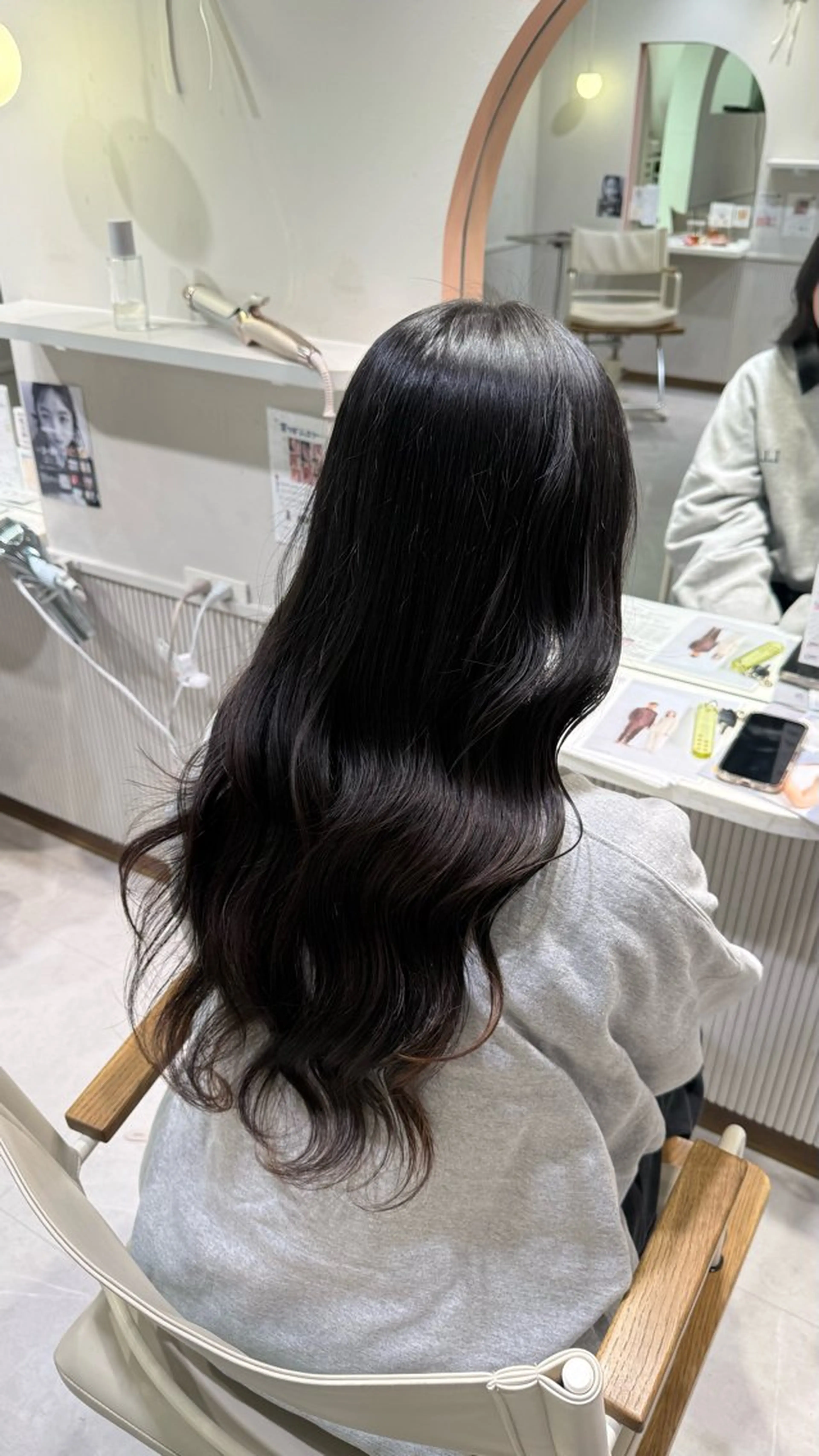 ロング ヘアセット 暖色カラー/艶髪/ 韓国/ひなのヘアスタイル