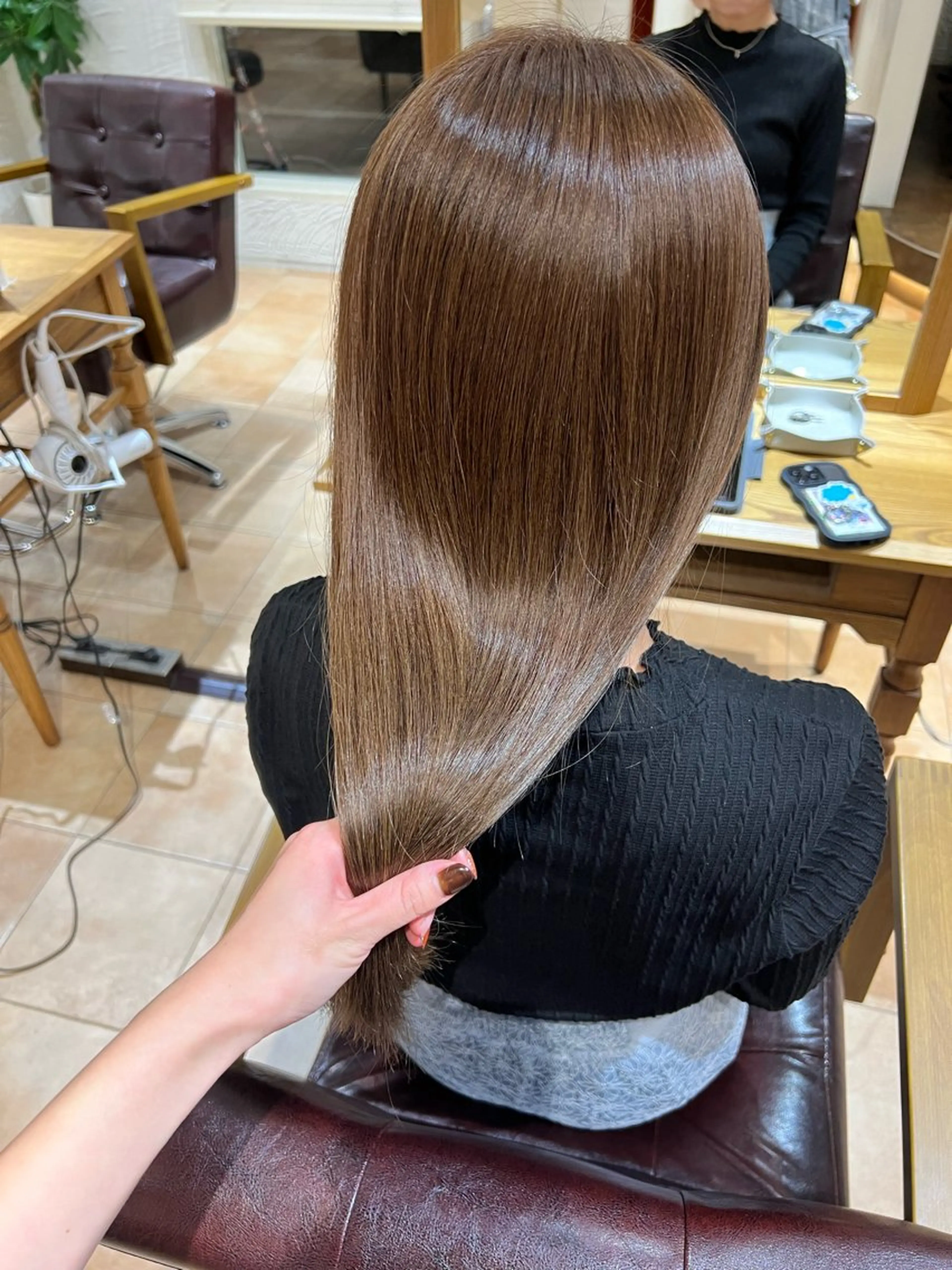 セミロング カラー 🥀韓国ヘア🥀 宮津真菜のヘアスタイル