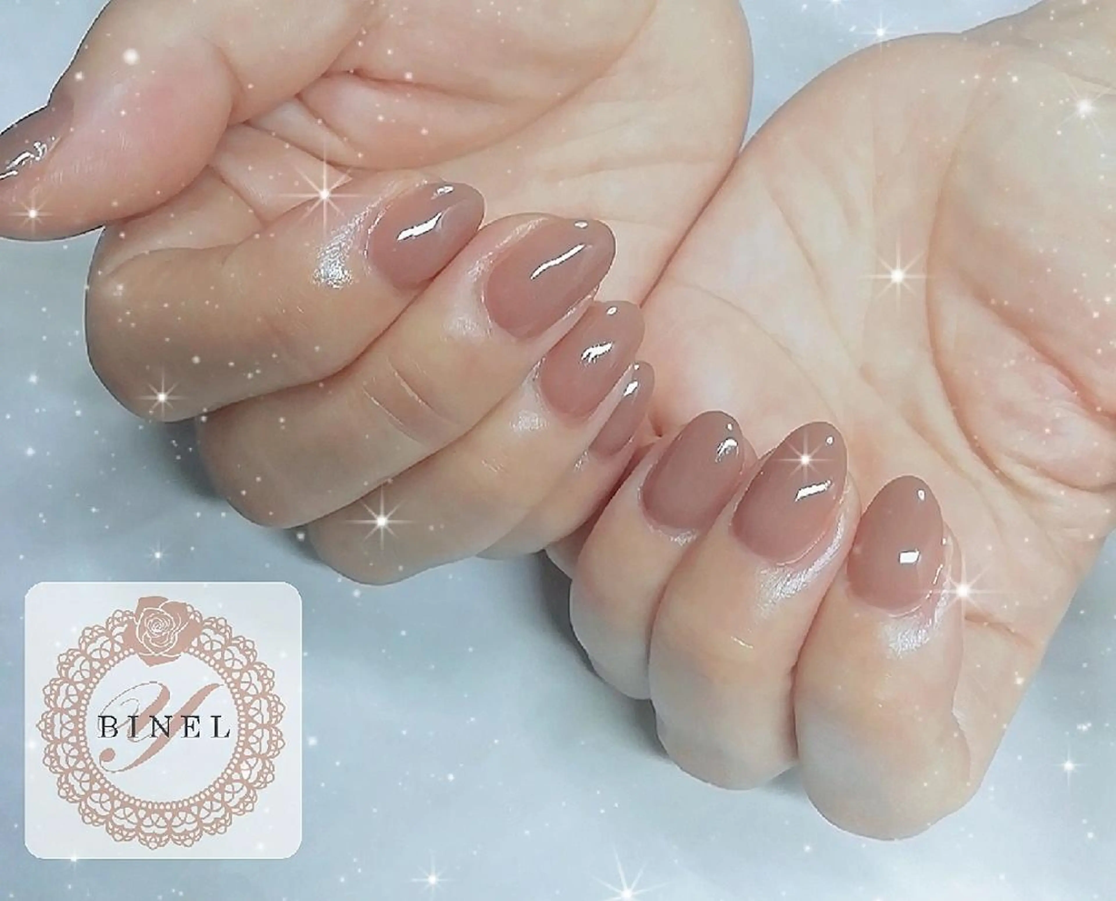 ネイル オフィスネイル ワンカラーネイル ハンドネイル Nail Salon Y.BINELのネイルデザイン