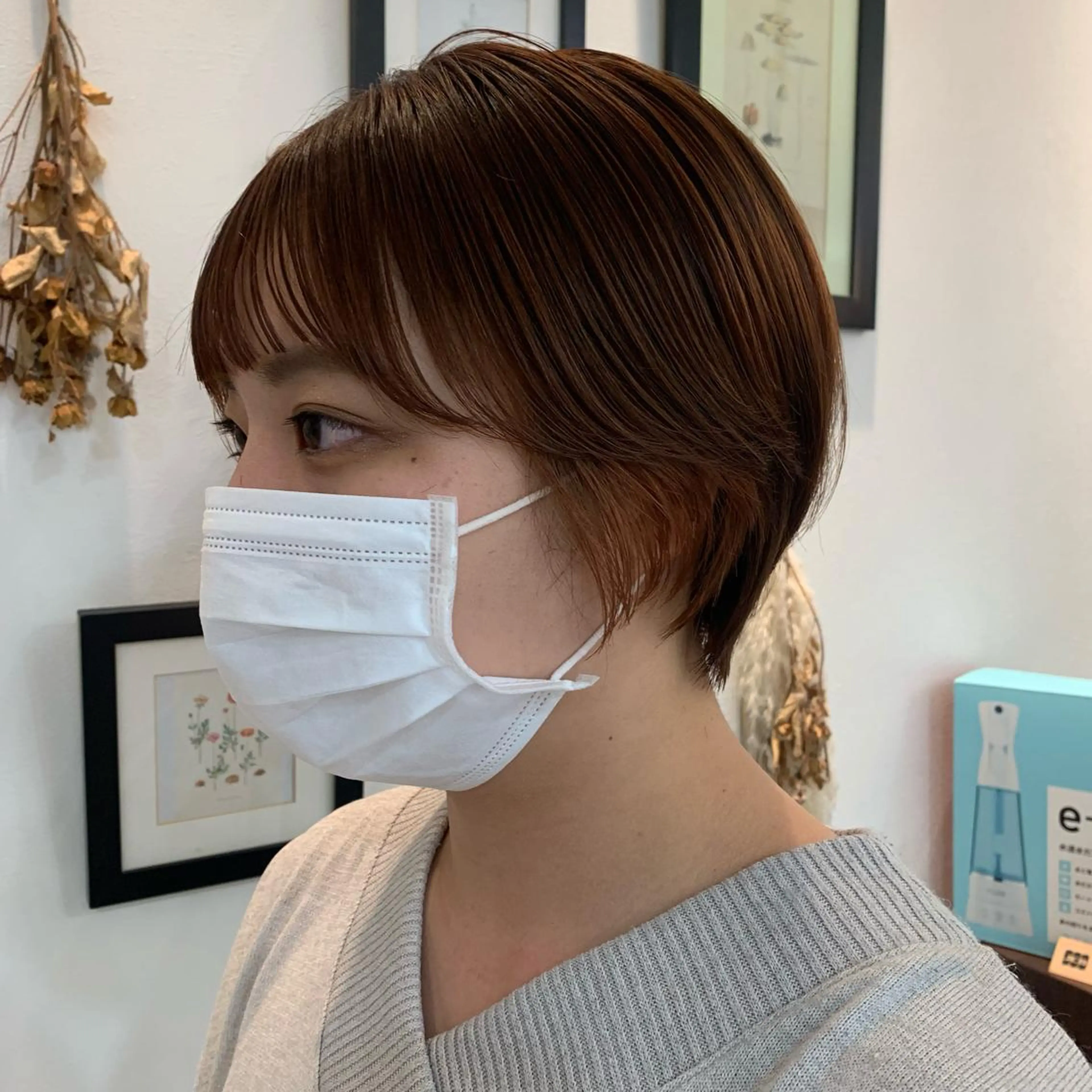 ショート カラー 丸みショート ブラウンカラー オレンジ オレンジブラウン ショートヘア SOYON 🤍CHIZU🤍.のヘアスタイル