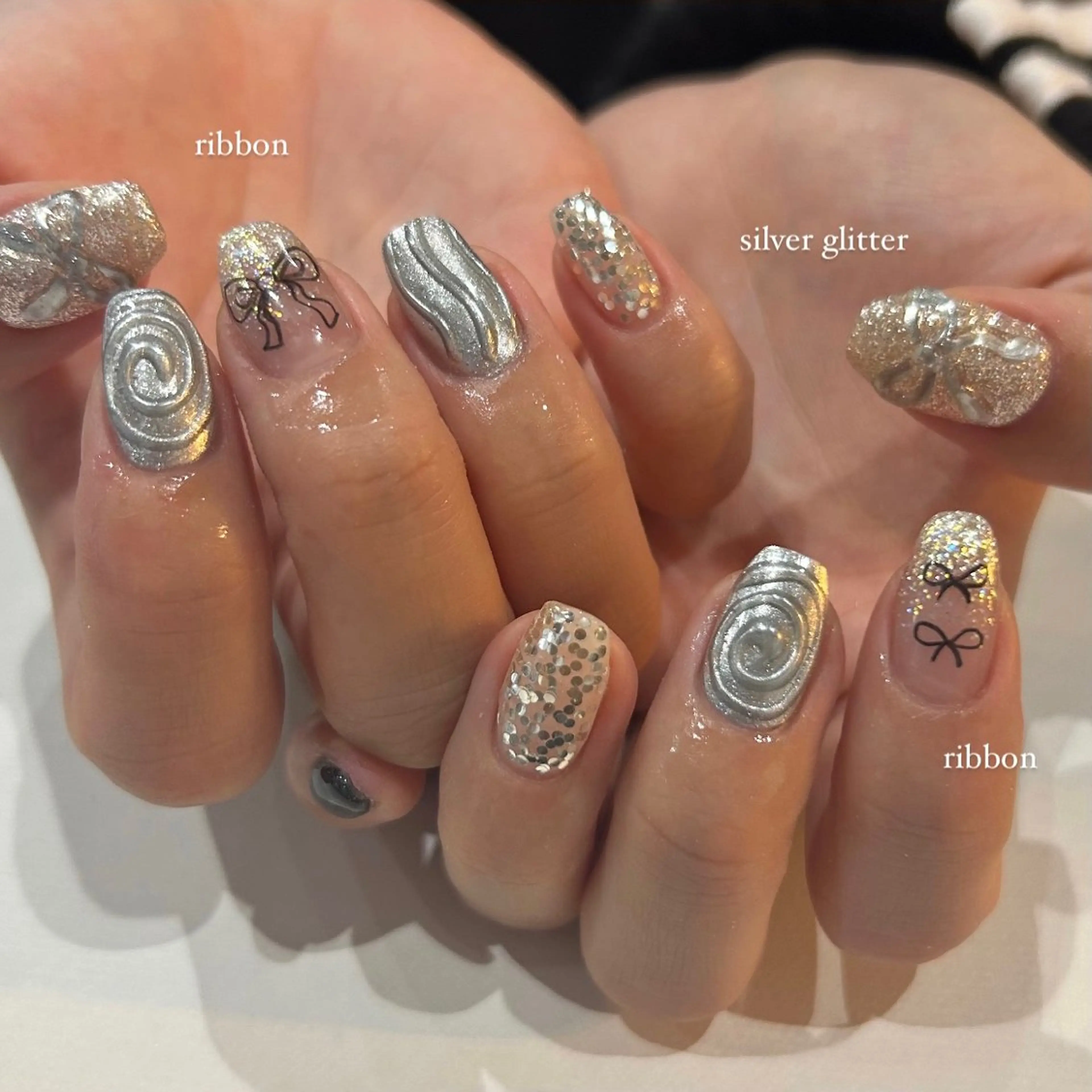 ネイル ハンドネイル scré as Ételのネイルデザイン