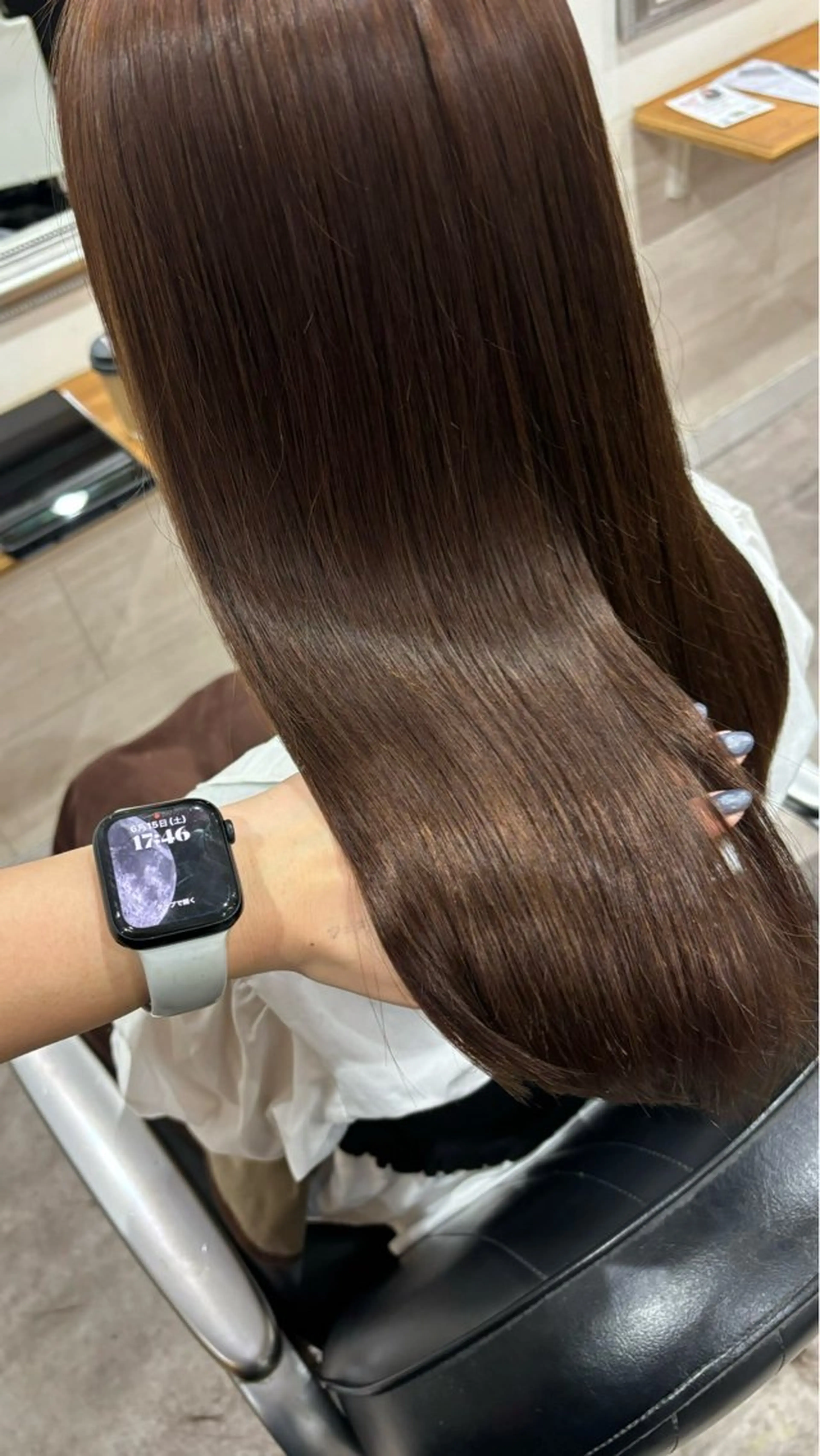 セミロング カラー ヘアカラー ヘッドスパ 堀川 希歩のヘアスタイル