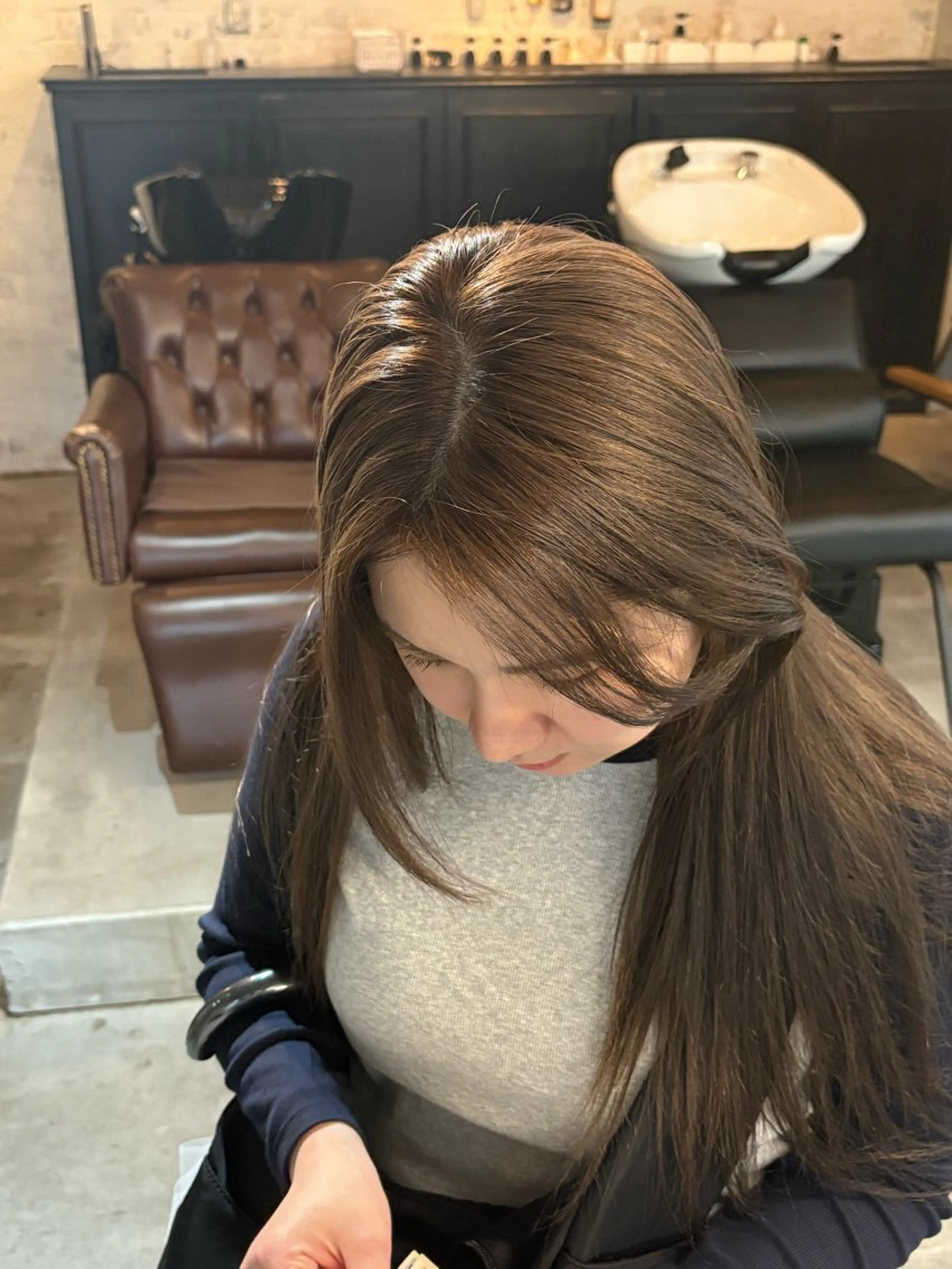 ロング ヘアカラー トリートメント 美容室LIBERTEリベルテ 銀座所属・鈴木 和佳のヘアスタイル