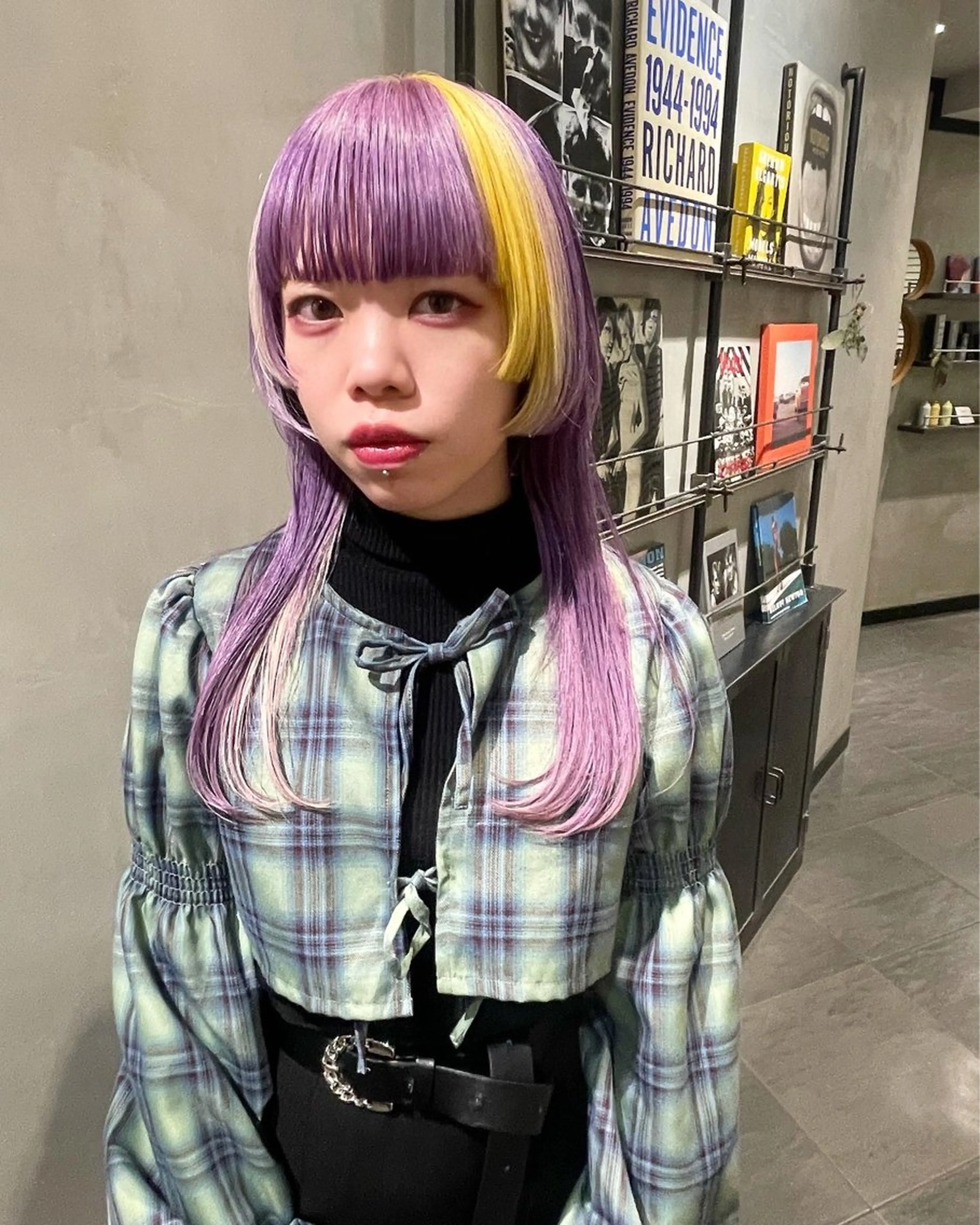 セミロング カラー カット ヘアカラー トリートメント 優作 〜圧倒的信頼〜のヘアスタイル